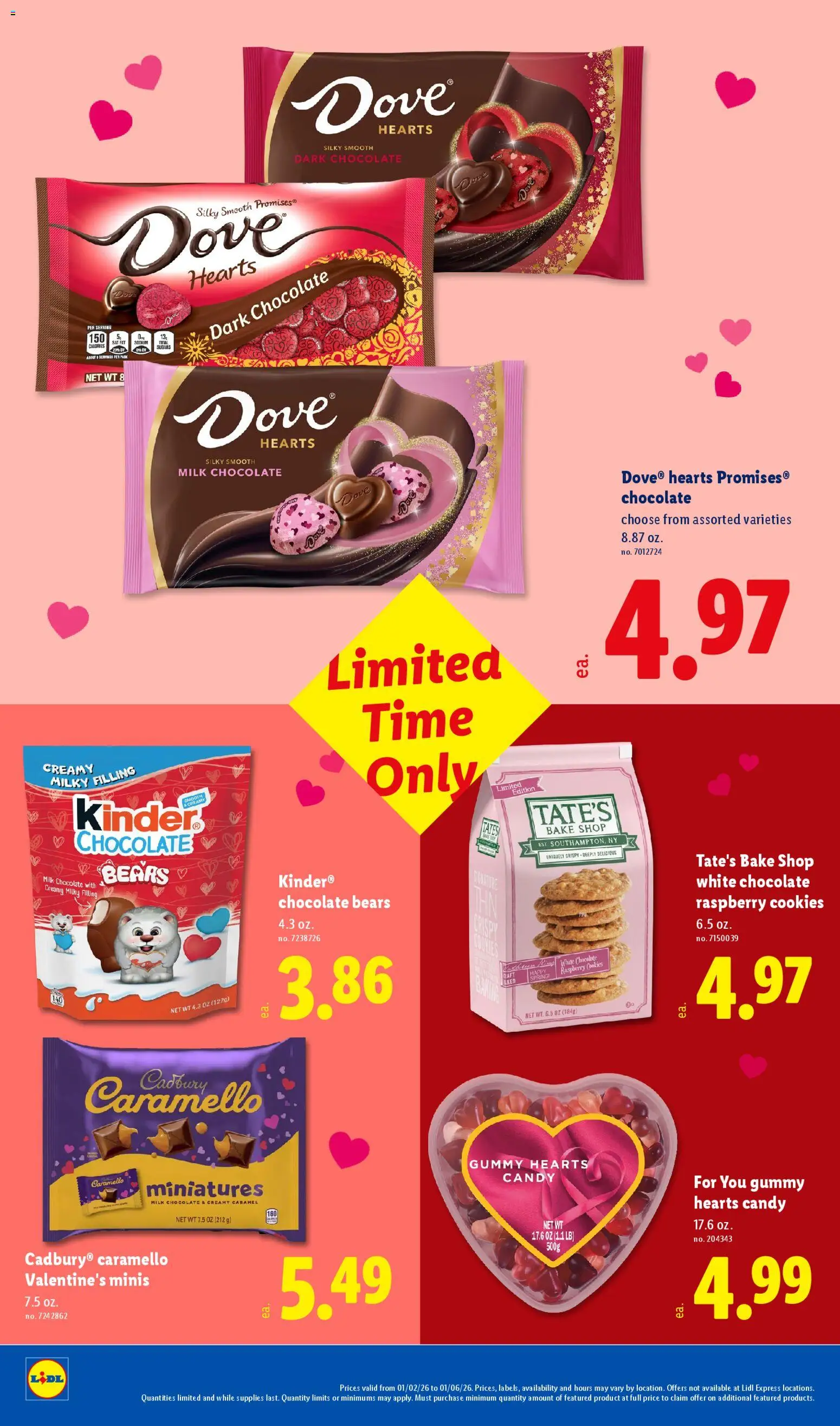 Lidl Weekly Ad - valid from 02.01.2026 | Page: 22 | Products: Milk, Chocolate, Cookies, Raspberry