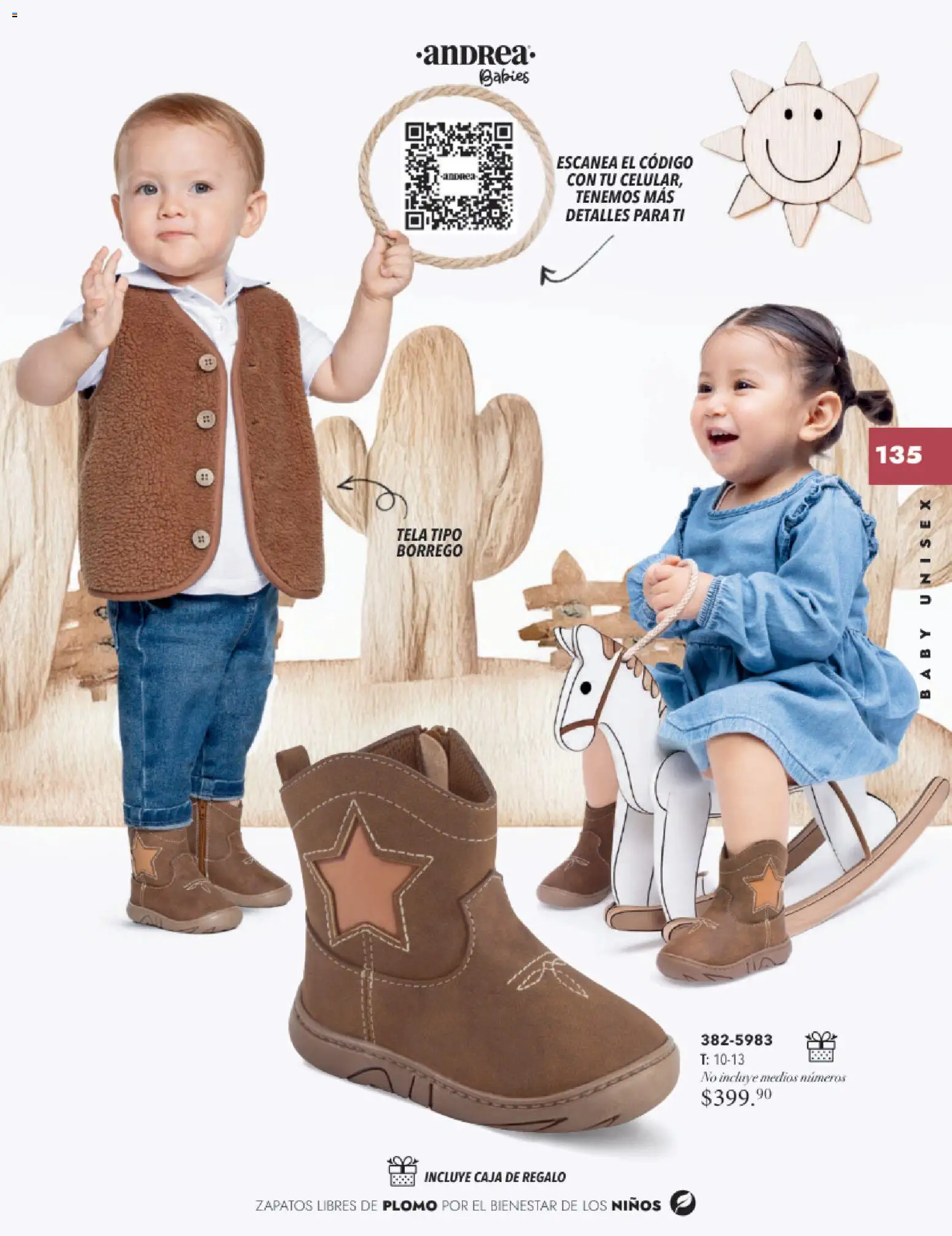 Nuevas ofertas de Andrea válidas en toda la República Mexicana desde el 26.11.2025. ¡Encuentra las mejores ofertas en Andrea catálogo Infantil Baby otoño 2025! | Página: 47 | Productos: Zapatos, Caja