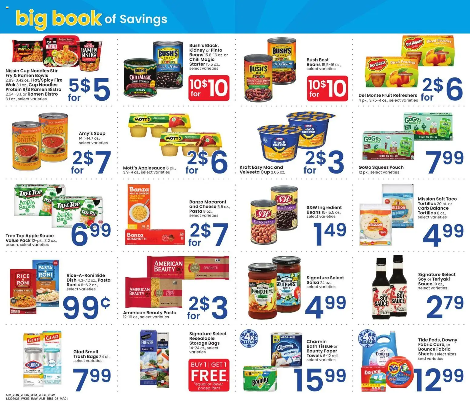 Albertsons Big Book of Savings - valid from 30.12.2025 | Page: 7 | Products: Bath, Cheese, Rice, Sauce