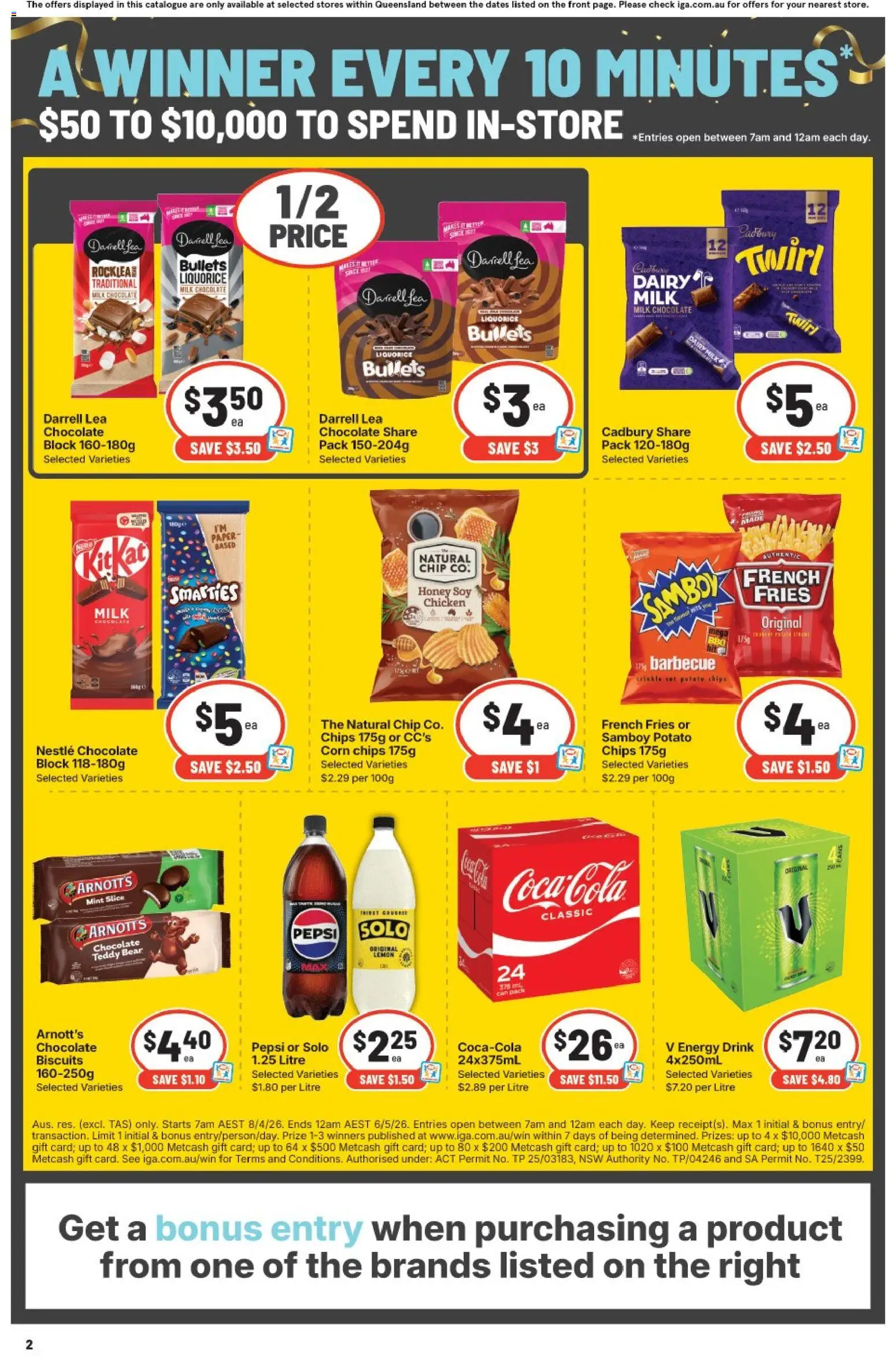 IGA catalogue - valid from 29.04.2026 | Page: 2 | Products: Milk, Chocolate, Honey, Chicken