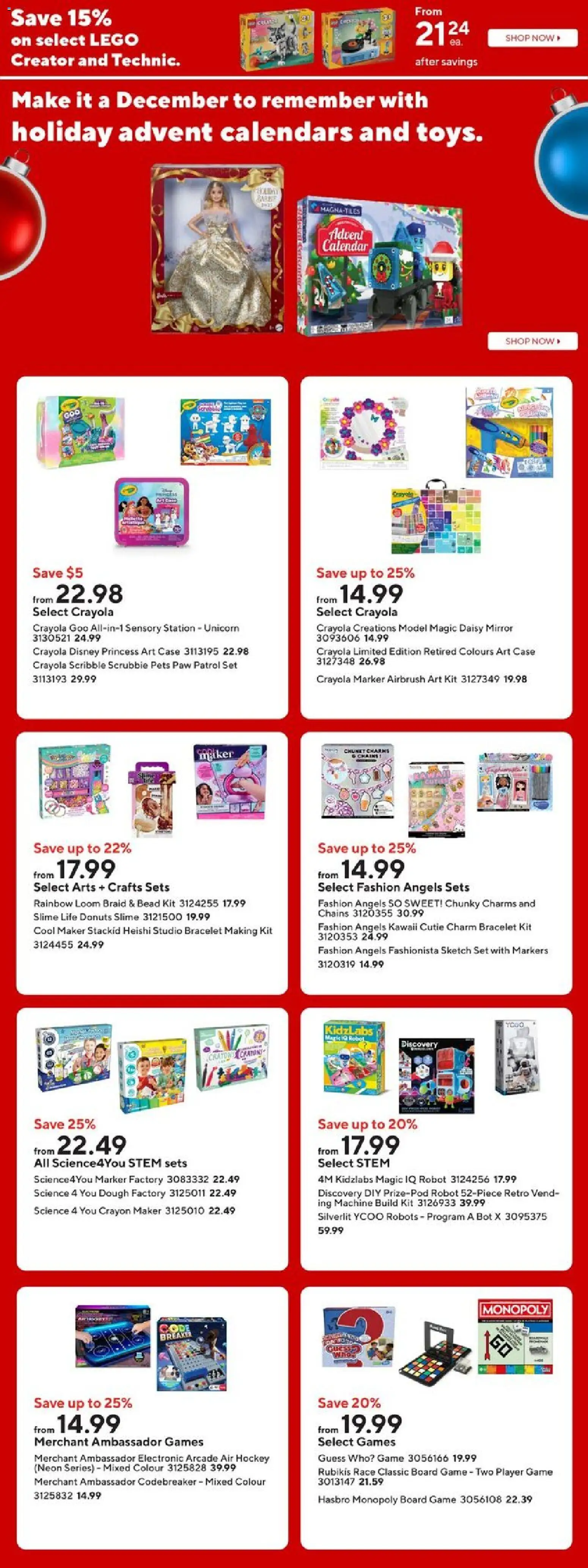 Staples flyer valid from 14.11.2025 | Page: 4 | Products: Player, Game, Robot, Mirror