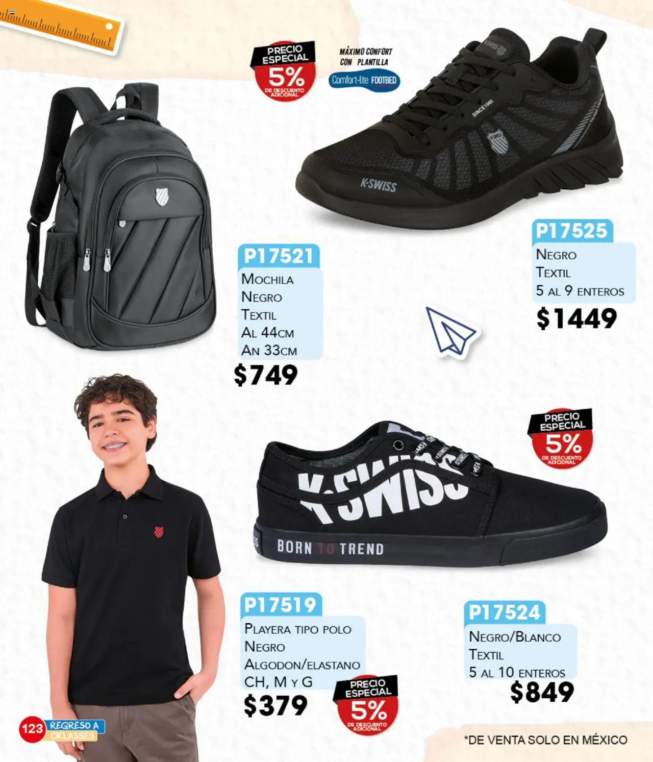 Nuevas ofertas de Cklass válidas en toda la República Mexicana desde el 18.08.2025. ¡Encuentra las mejores ofertas en Cklass - Catálogo Regreso a Clases! | Página: 124 | Productos: Mochila, Playera