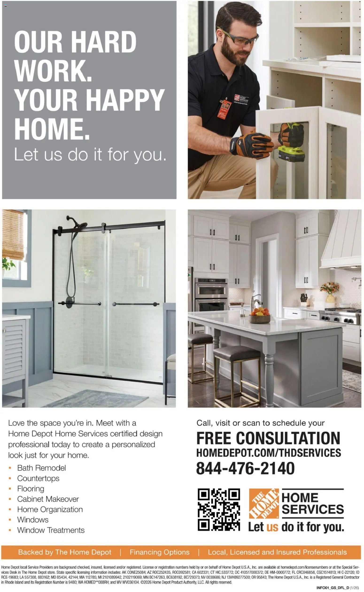 Home Depot Weekly Ad - FL - valid from 15.01.2026 | Page: 10 | Products: Bath, Desk
