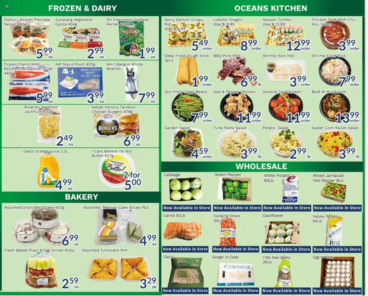 Oceans flyer valid from 12.09.2025 | Page: 4 | Products: Carrot, Bakery, Juice, Pork