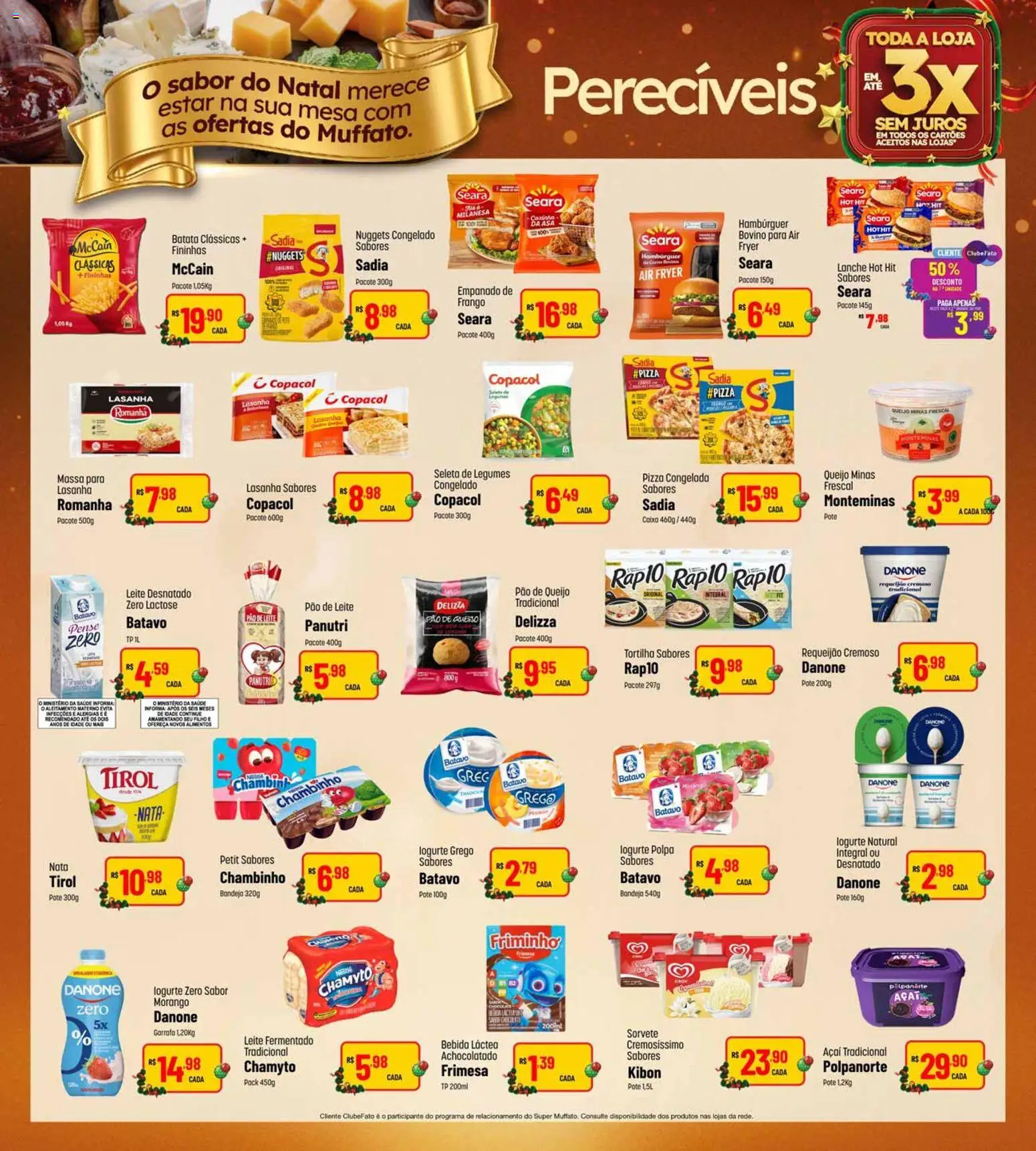 Super Muffato Folheto - válido de 13.12.2025 | Página: 22 | Produtos: Pizza, Batata, Leite fermentado, Açaí