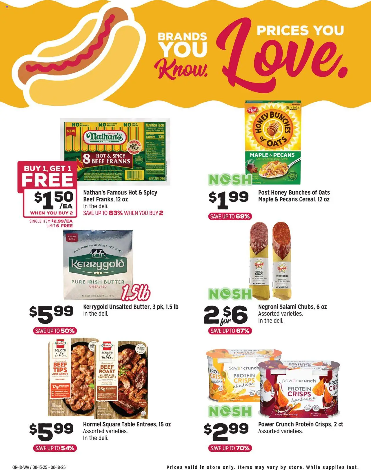 Grocery Outlet Weekly Ad - valid from 13.08.2025 | Page: 5 | Products: Table, Milk, Beef, Sauce