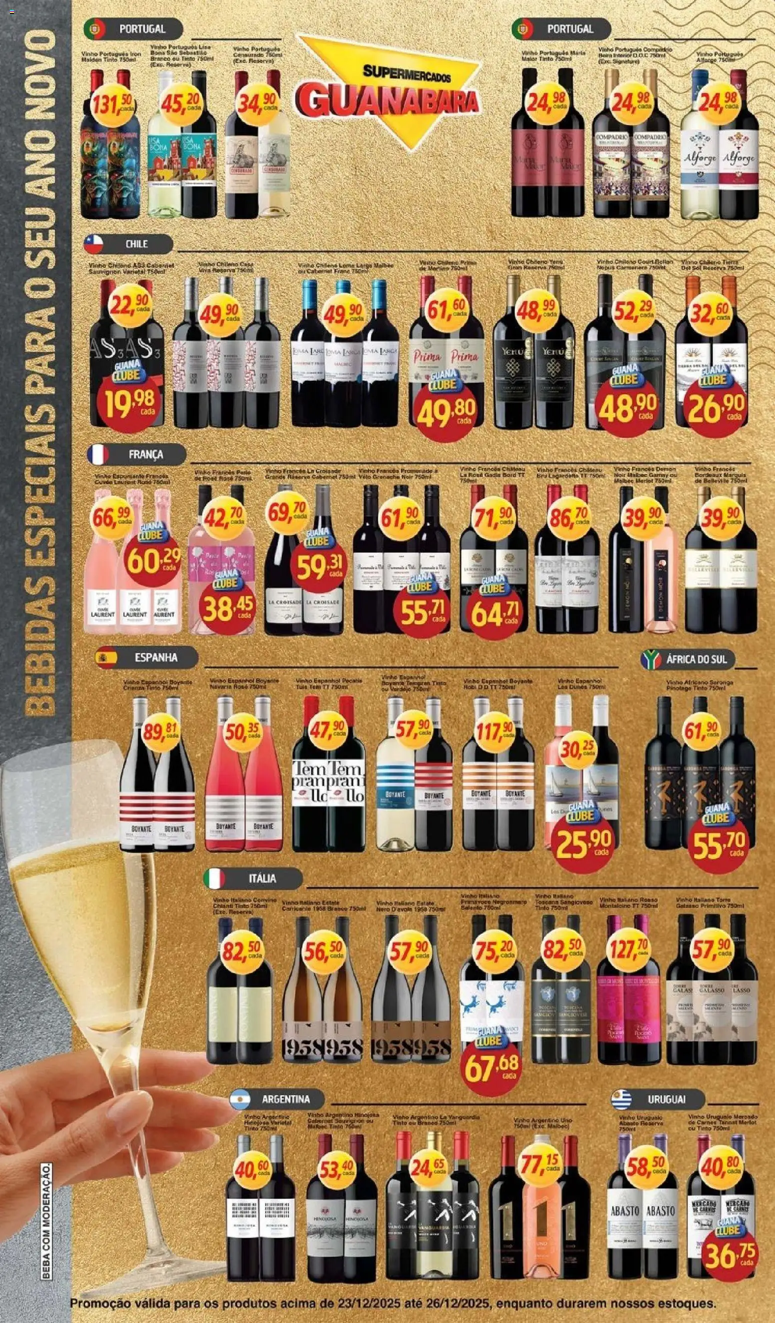 Supermercados Guanabara Folheto - válido de 23.12.2025 | Página: 7 | Produtos: Vinho, Tinta