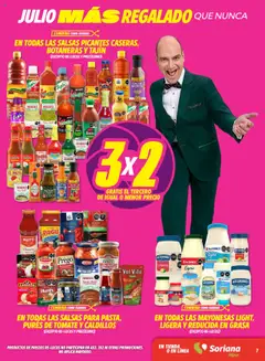Nuevas ofertas de Soriana válidas en toda la República Mexicana desde el 06.06.2025. ¡Encuentra las mejores ofertas en Soriana - Julio Regalado Híper Nacional! | Página: 7 | Productos: Mayonesa, Tomate, Sales, Tomates