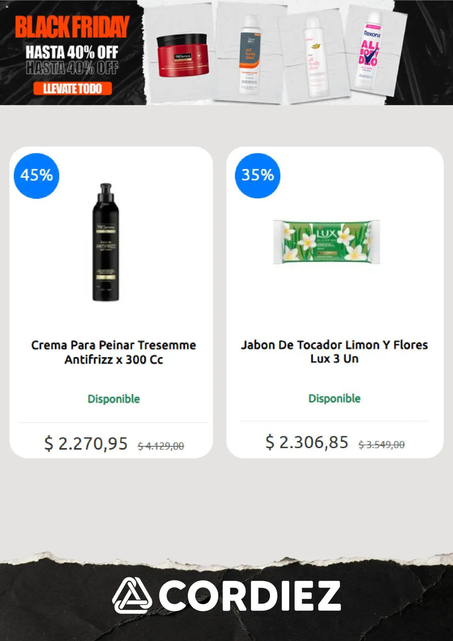 Cordiez Black Friday │ válido desde el 27.11.2025 | Página: 6 | Productos: Jabón, Limón, Crema