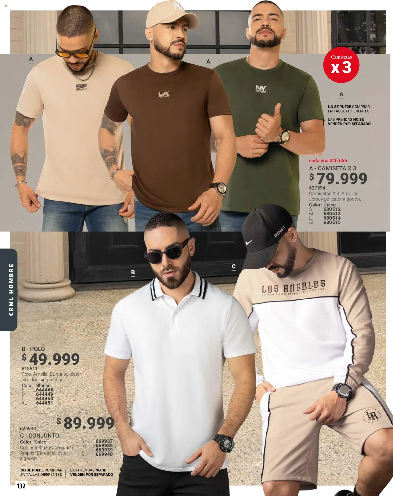 Carmel revista - valida desde el 01.02.2026 | Página: 132 | Productos: Algodón, Bermuda, Camiseta, Conjunto