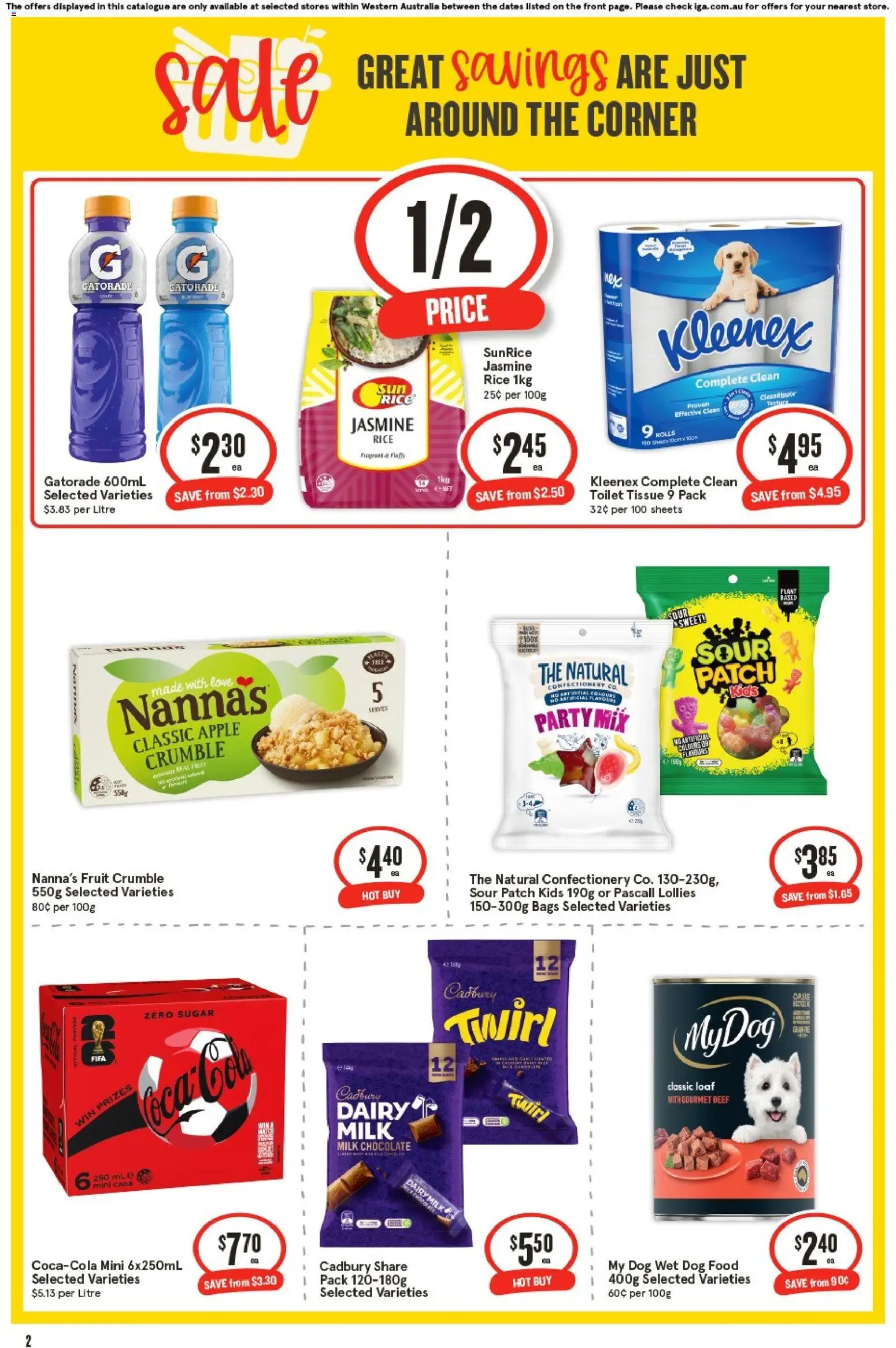 IGA catalogue - valid from 04.03.2026 | Page: 2 | Products: Chocolate, Beef, Lollies, Sugar
