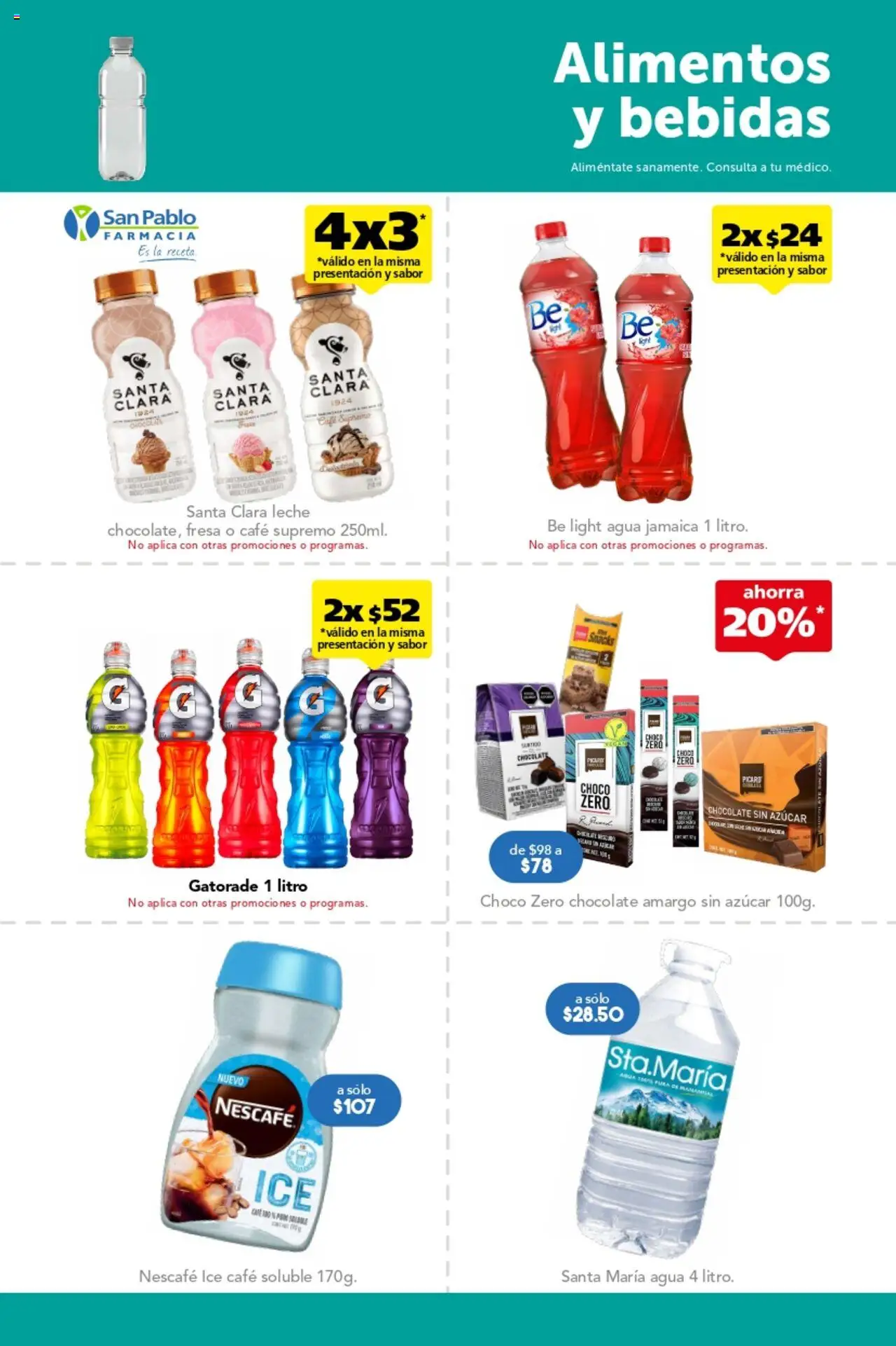 Nuevas ofertas de Farmacia San Pablo válidas en toda la República Mexicana desde el 24.08.2025. ¡Encuentra las mejores ofertas en Farmacia San Pablo catálogo! | Página: 13 | Productos: Fresa, Azúcar, Leche, Chocolate