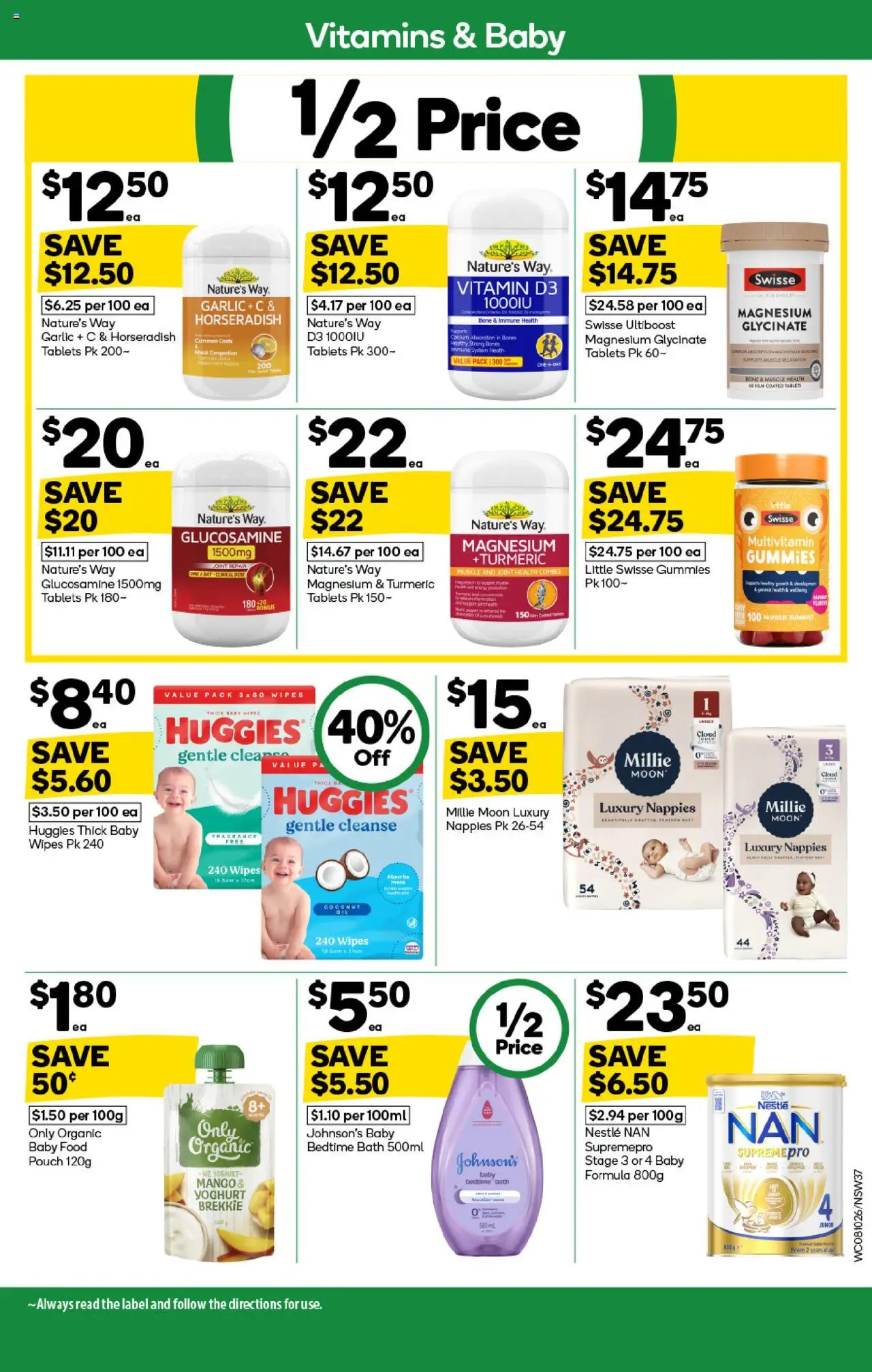Woolworths catalogue - valid from 08.10.2025 | Page: 37 | Products: Yoghurt, Nappies, Baby food, Mango
