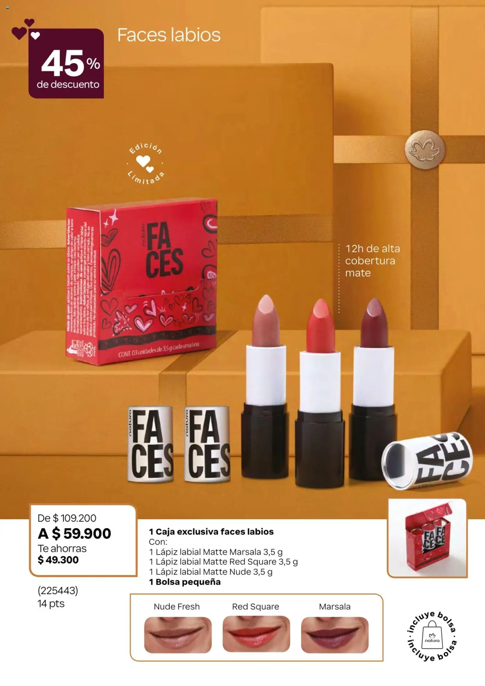 Natura revista - valida desde el 01.02.2026 | Página: 42 | Productos: Bolsa, Caja, Lápiz labial, Abrigo