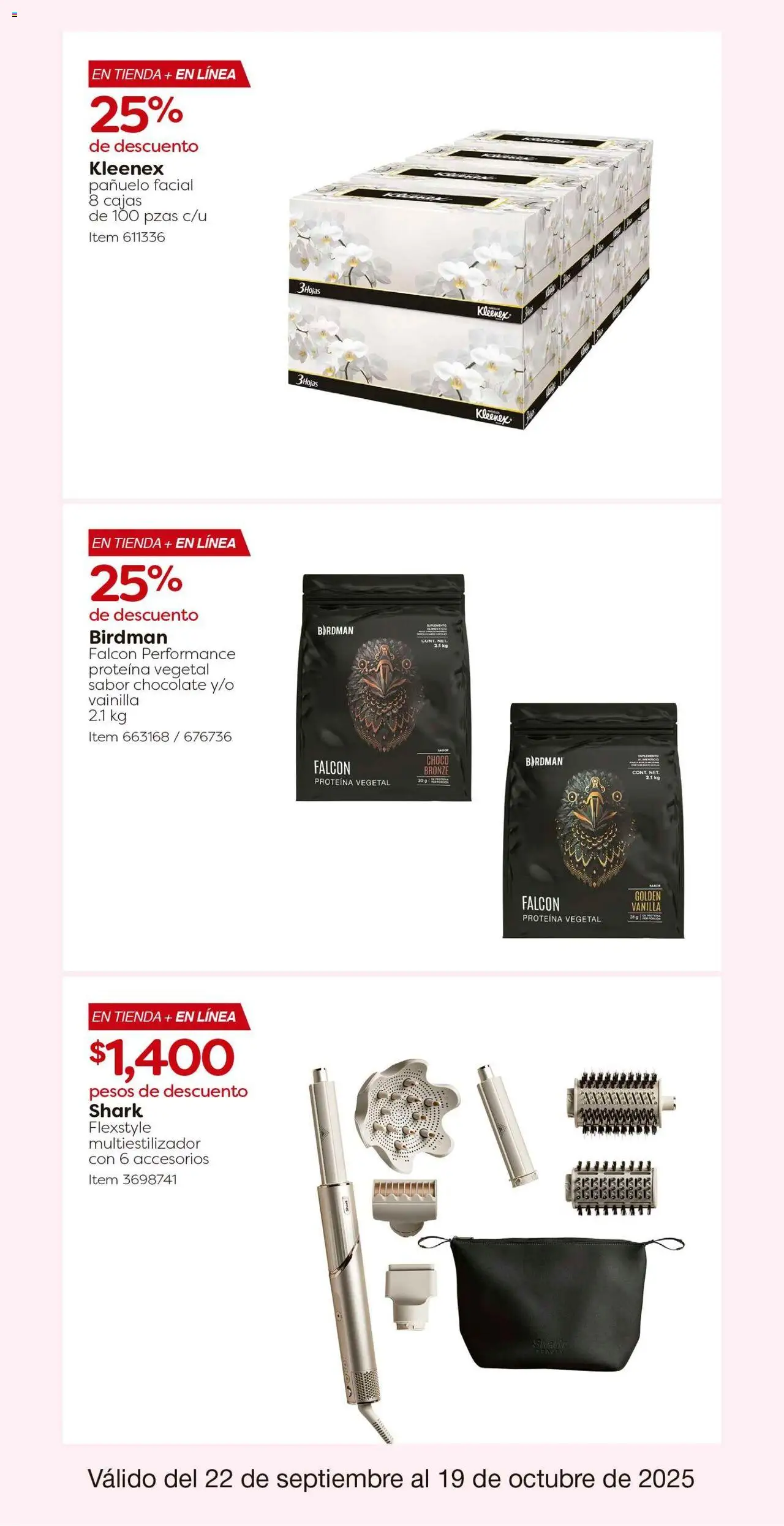 Nuevas ofertas de Costco válidas en toda la República Mexicana desde el 22.09.2025. ¡Encuentra las mejores ofertas en Costco - Catálogo! | Página: 29 | Productos: Chocolate, Pañuelo