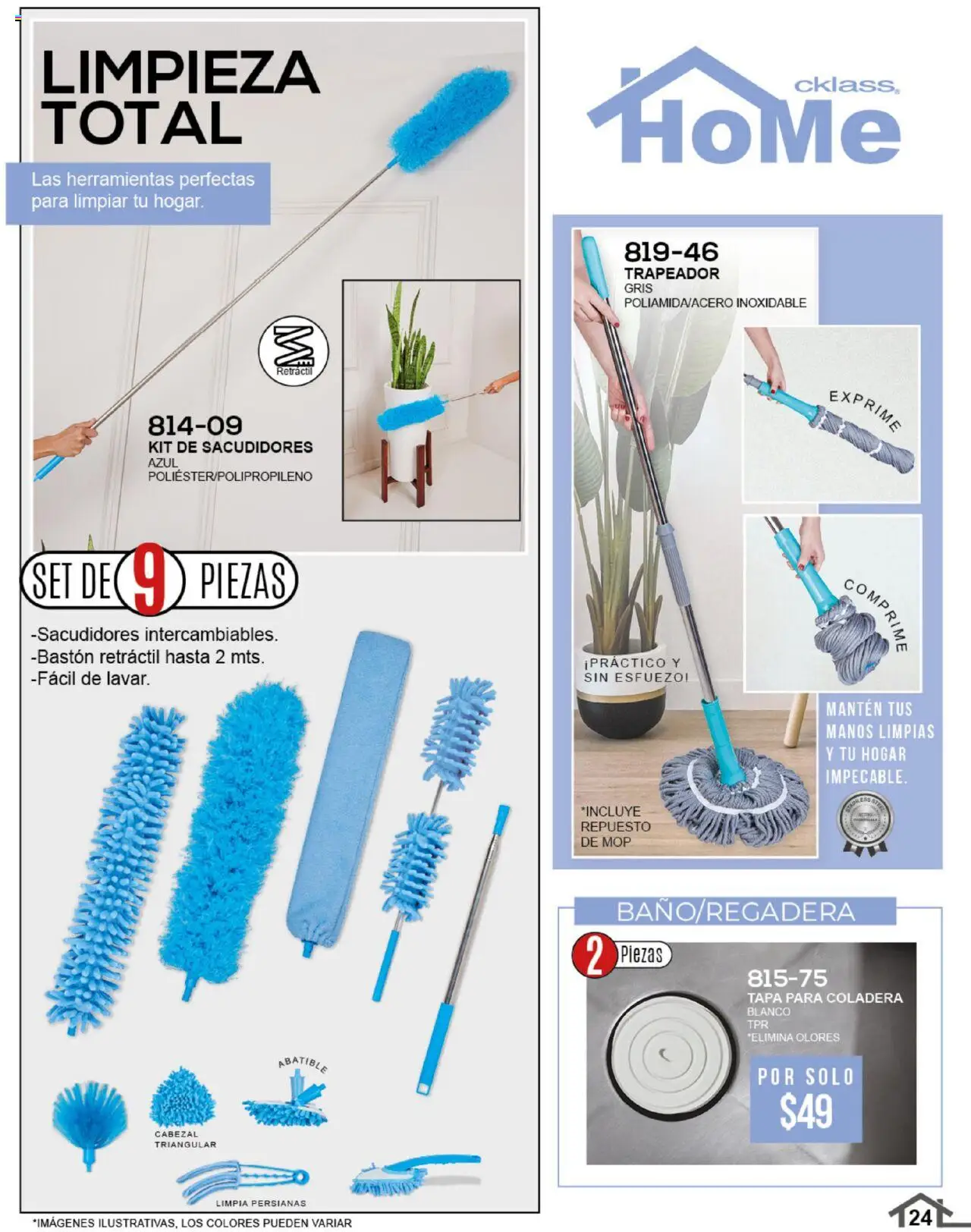 Nuevas ofertas de Cklass válidas en toda la República Mexicana desde el 14.07.2025. ¡Encuentra las mejores ofertas en Cklass catálogo Home! | Página: 25 | Productos: Trapeador