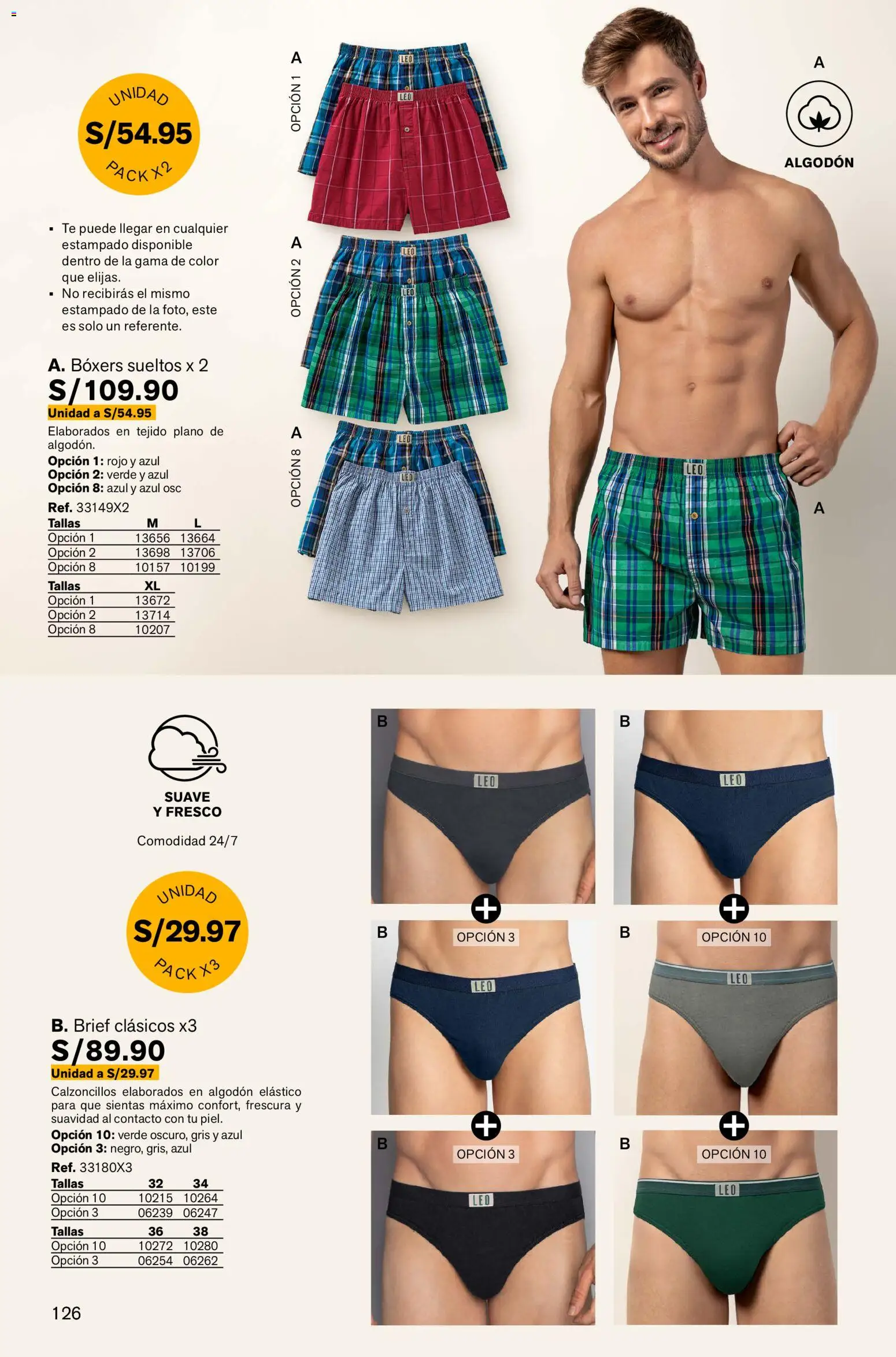 Catálogo Leonisa válido desde 16.01.2026 | Página: 126 | Productos: Té, Boxers