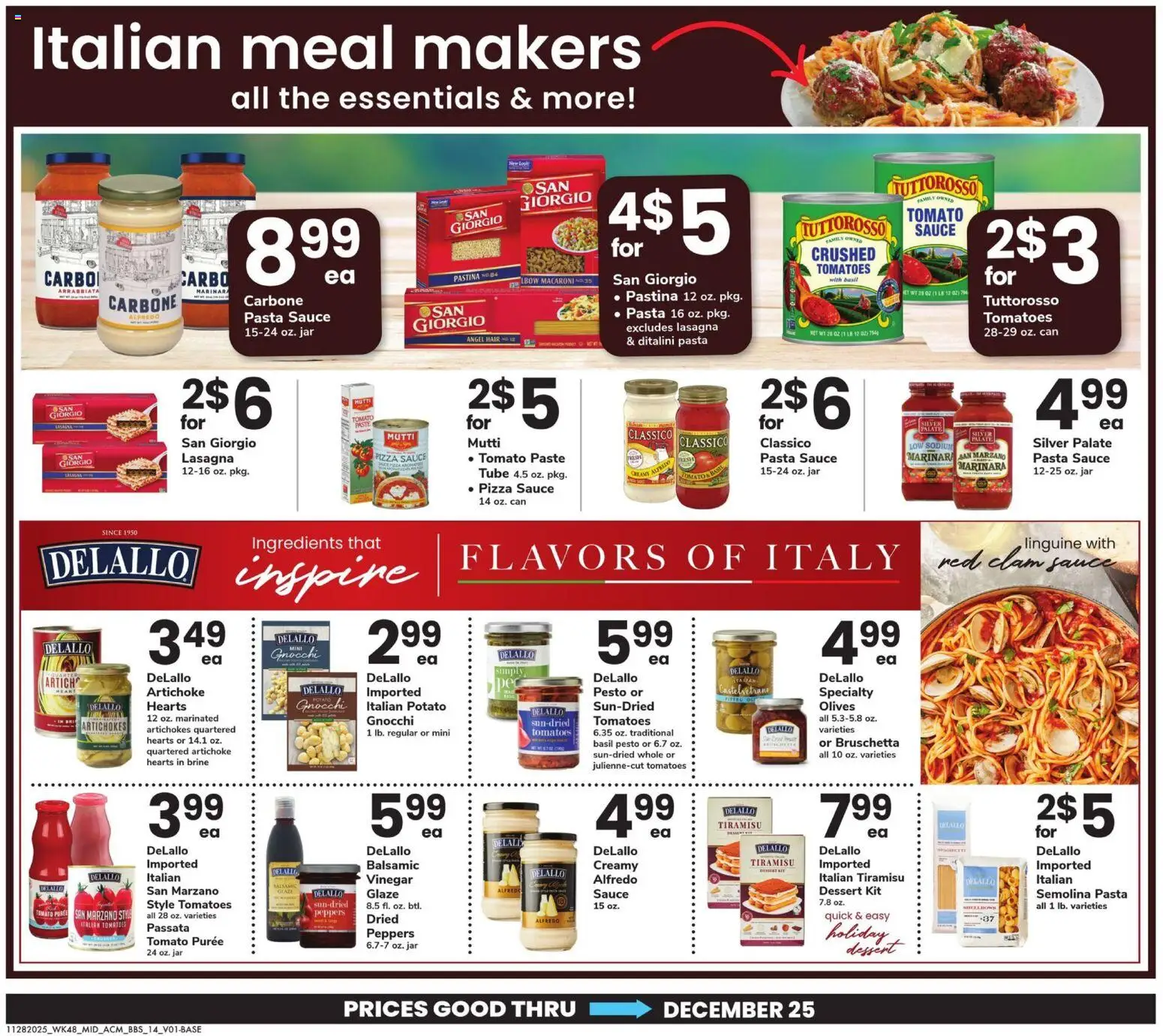 Acme Big Book of Savings - valid from 28.11.2025 | Page: 14 | Products: Peppers, Pizza, Tomatoes, Pasta