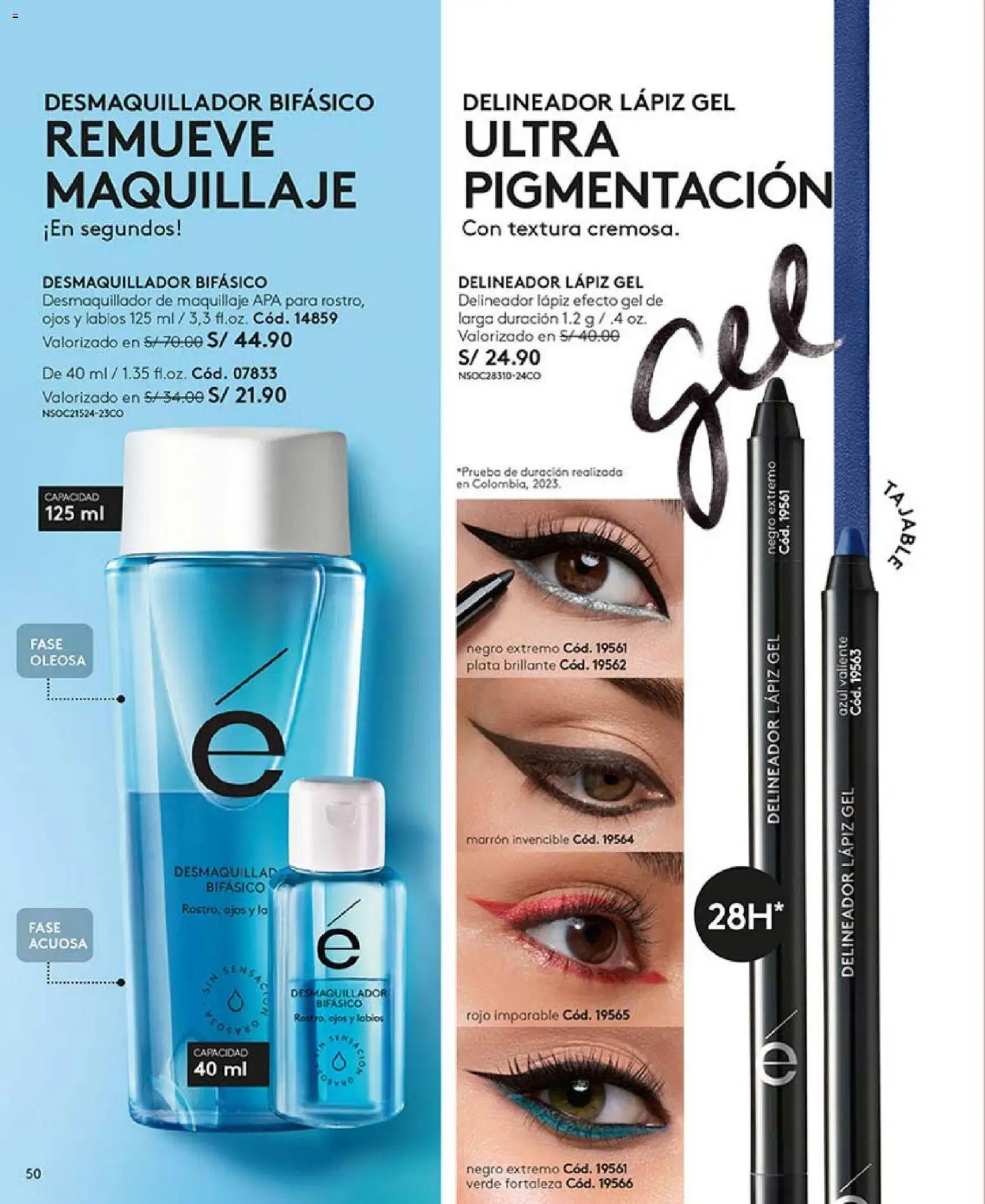 Catálogo Ésika válido desde 18.12.2025 | Página: 50 | Productos: Delineador, Maquillaje