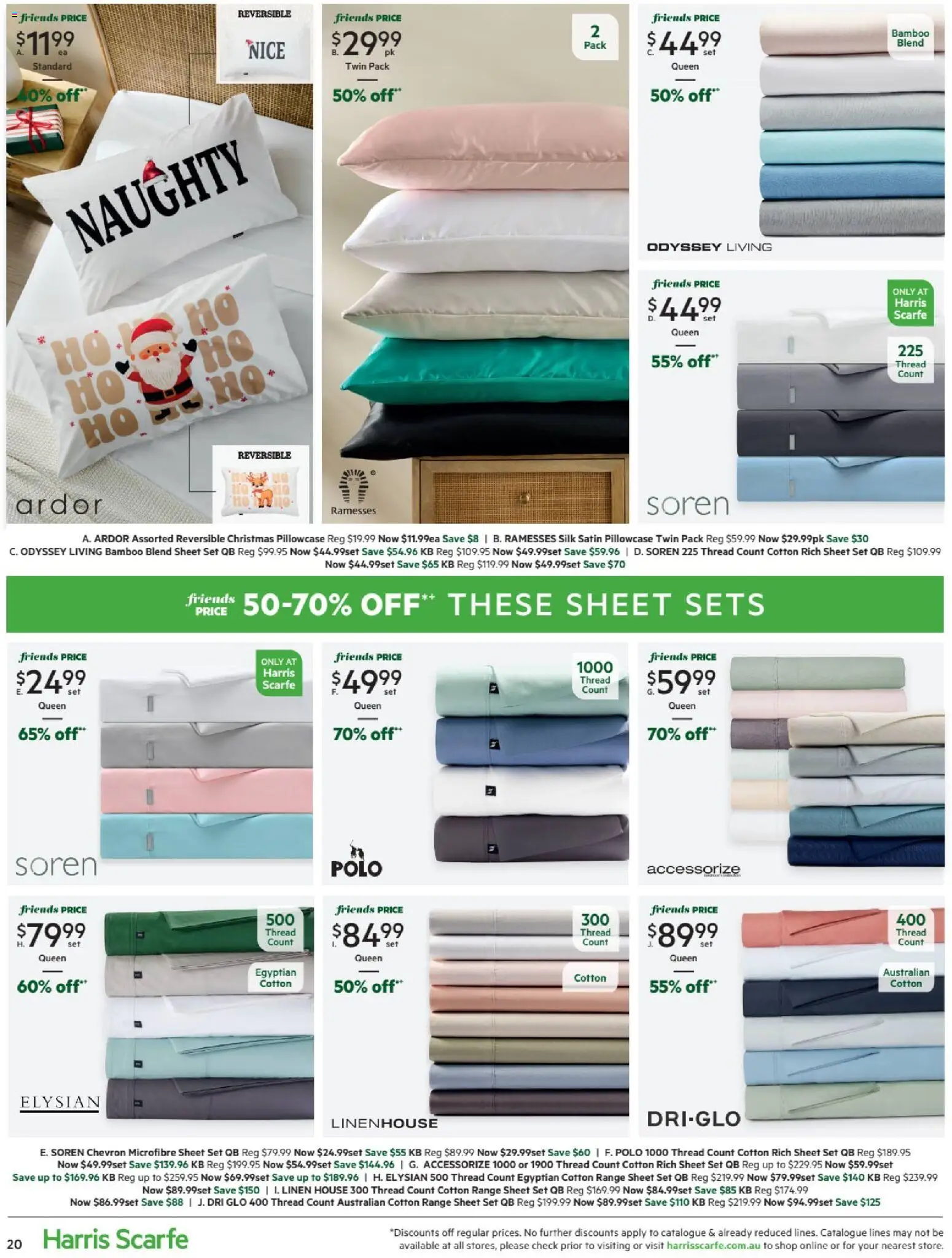 Harris Scarfe catalogue - valid from 07.11.2025 | Page: 20 | Products: Linen