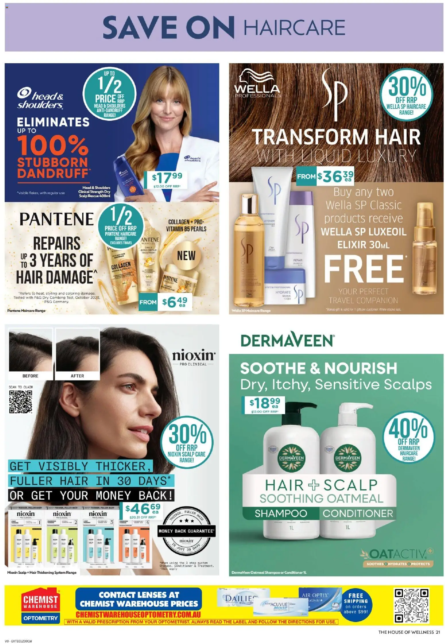Chemist Warehouse catalogue - valid from 09.04.2026 | Page: 21 | Products: Shampoo, Conditioner, Mask, Vitamin
