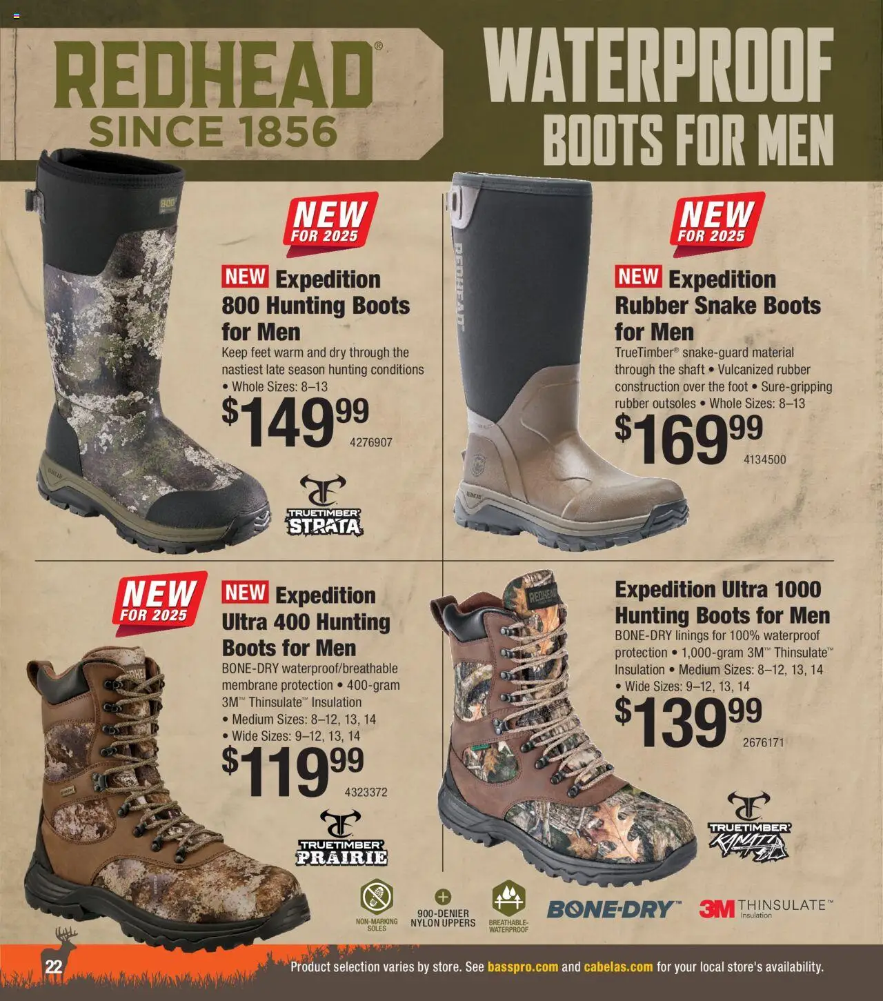Cabela's Deer Hunting 25 - valid from 01.10.2025 | Page: 22 | Products: Hunting Boots, Boots