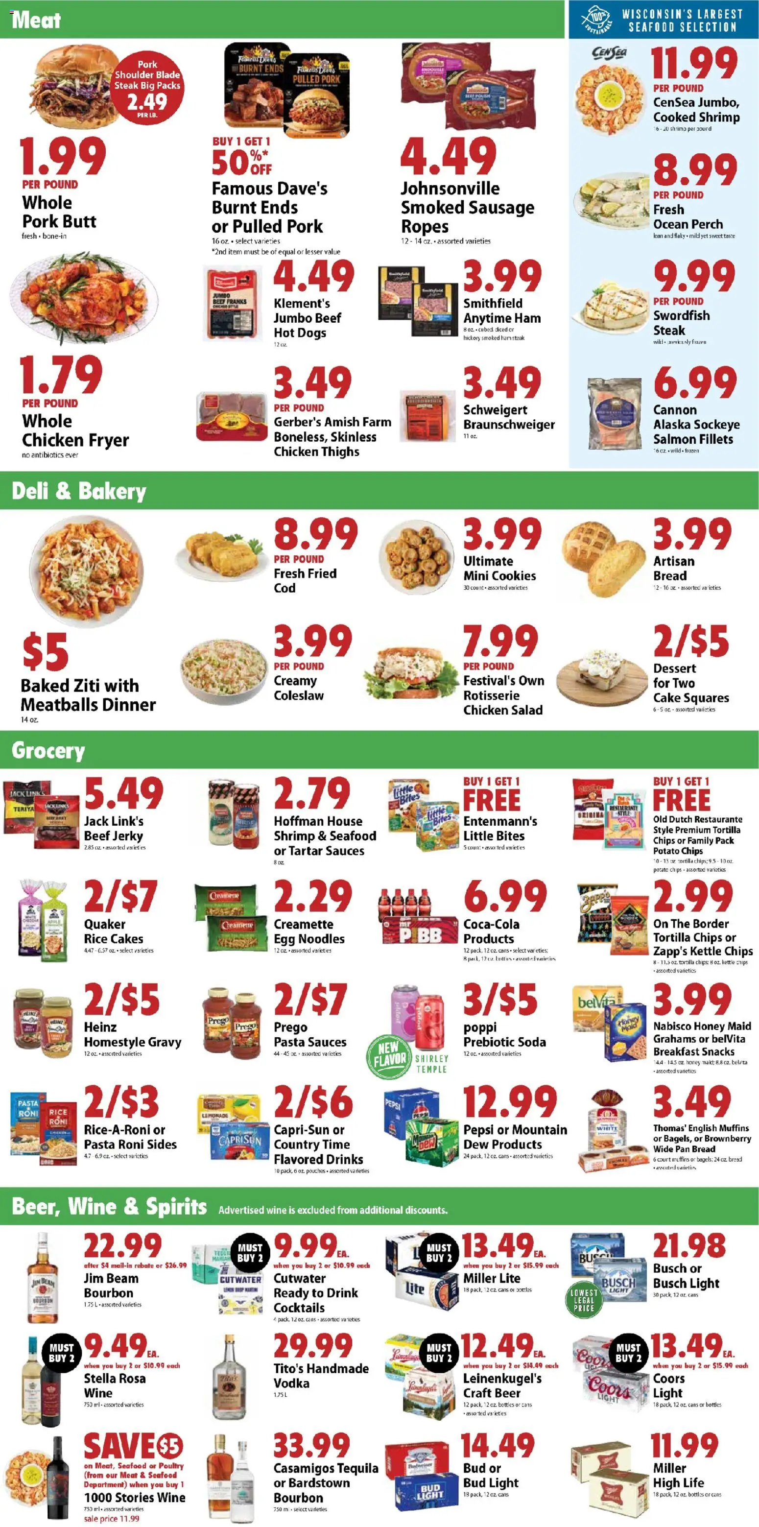 Festival Foods Weekly Ad - valid from 25.02.2026 | Page: 4 | Products: Fryer, Beer, Pasta, Kettle