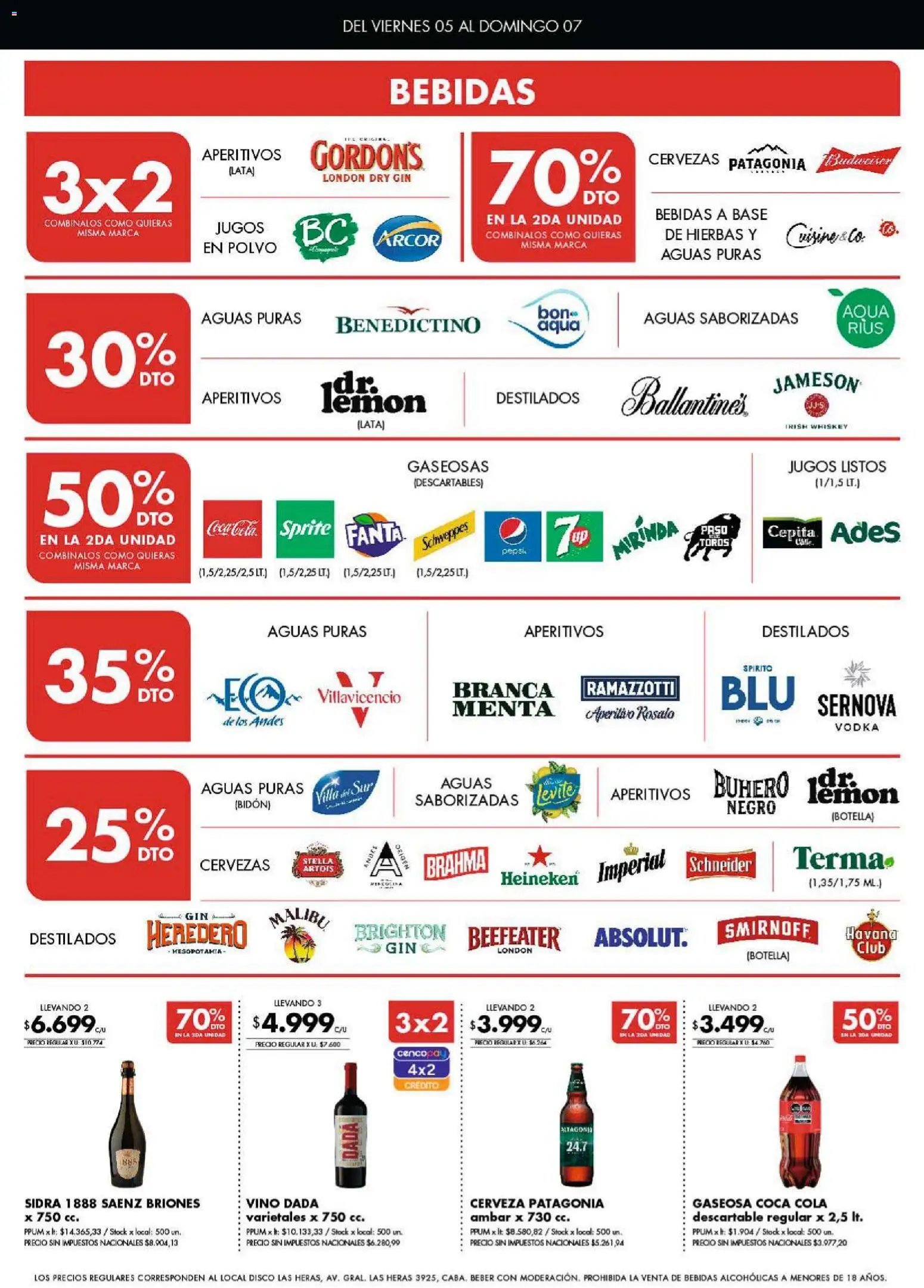 Disco - Ofertas | Córdoba │ válido desde el 04.12.2025 | Página: 5 | Productos: Vodka, Disco, Bidón, Polvo
