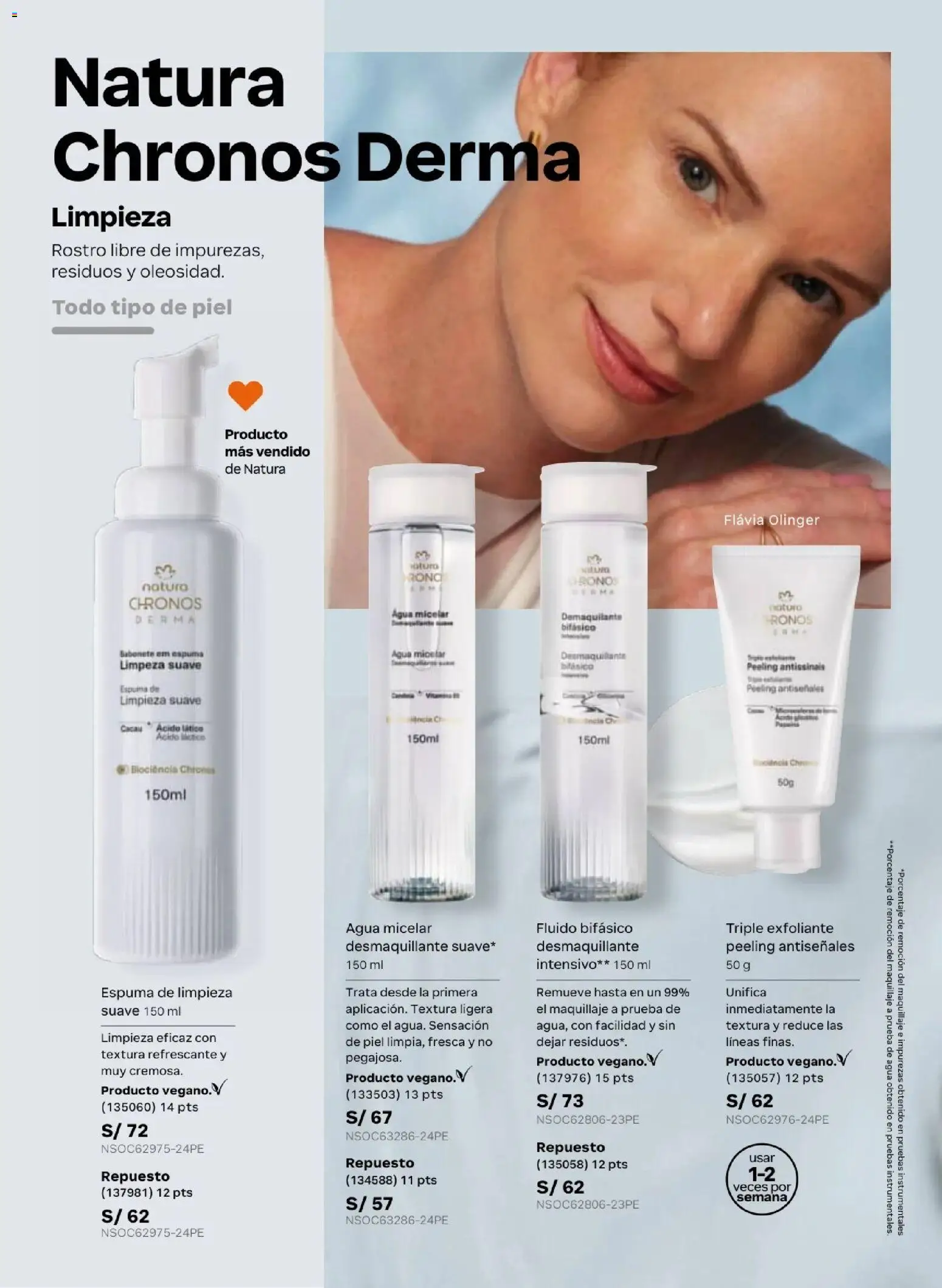 Catálogo Natura válido desde 31.03.2026 | Página: 94 | Productos: Exfoliante, Maquillaje