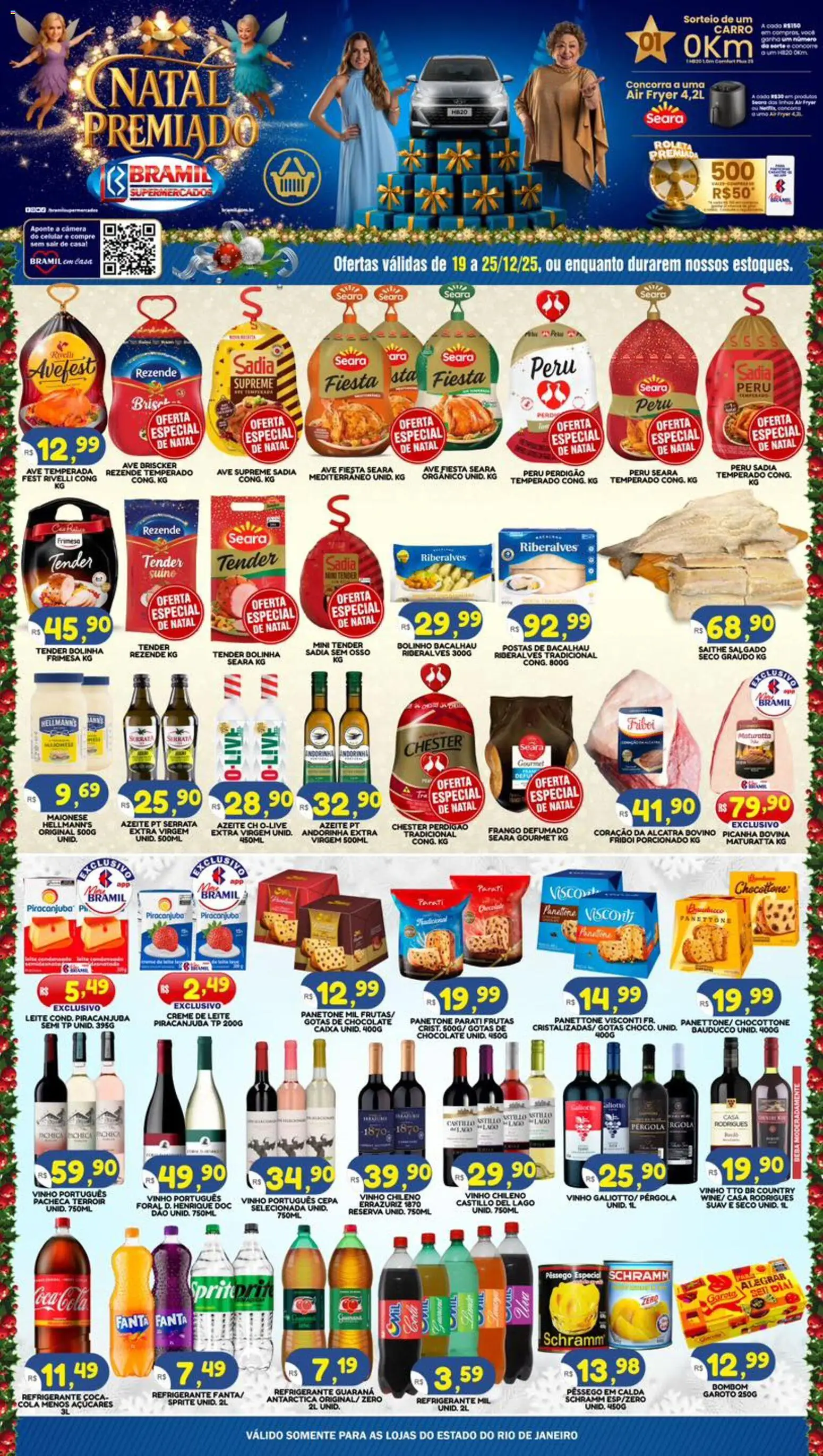 Bramil Supermercados Folheto - válido de 19.12.2025 | Página: 1 | Produtos: Tender, Guaraná, Alcatra, Vinho