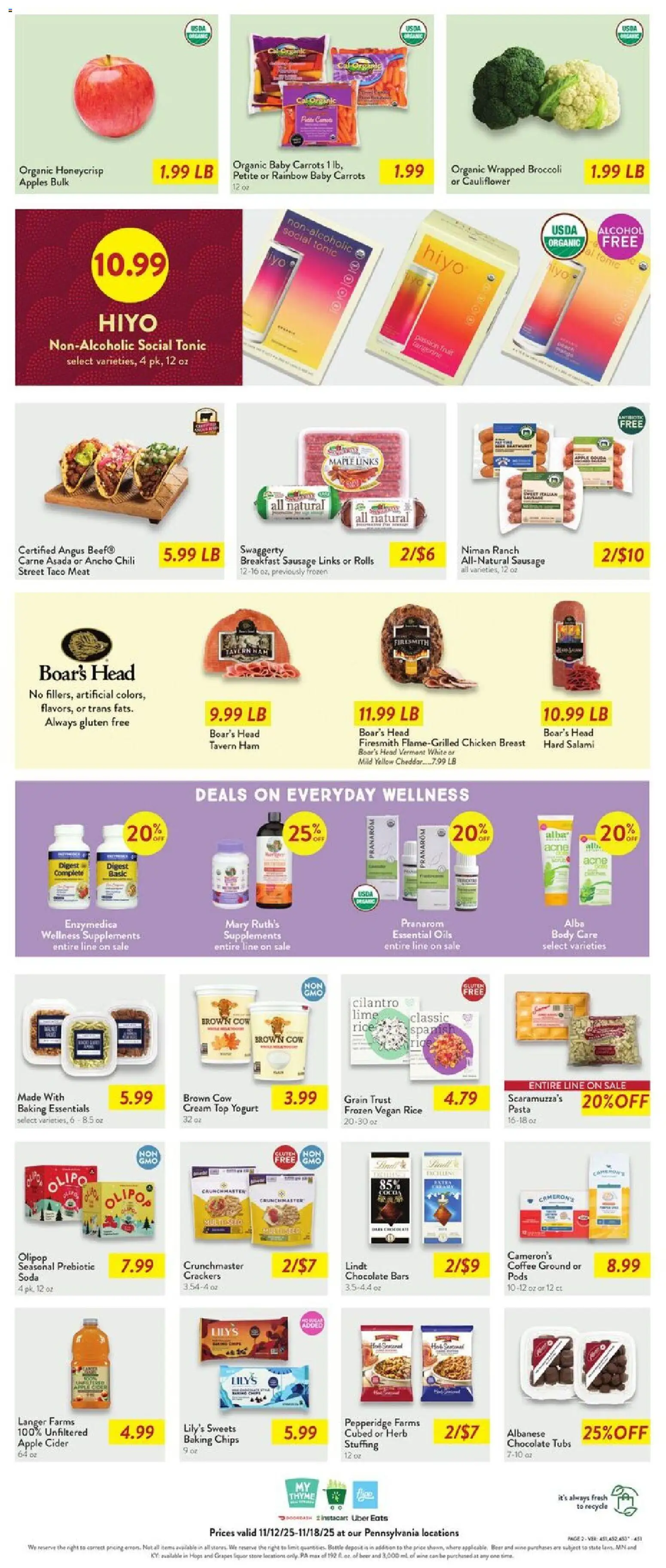 Fresh Thyme Weekly Ad - PA - valid from 12.11.2025 | Page: 5 | Products: Cider, Beer, Rice, Cream