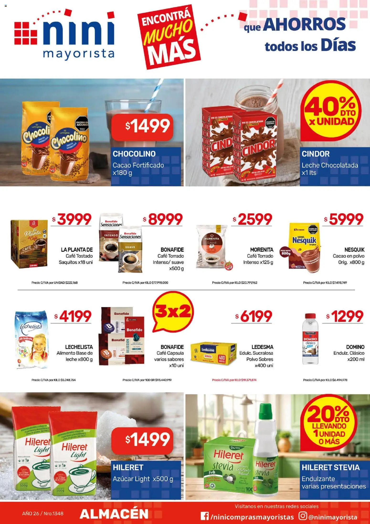 NINI Mayorista - Ofertas │ válido desde el 23.02.2026 | Página: 24 | Productos: Azucar, Polvo, Café, Chocolatada