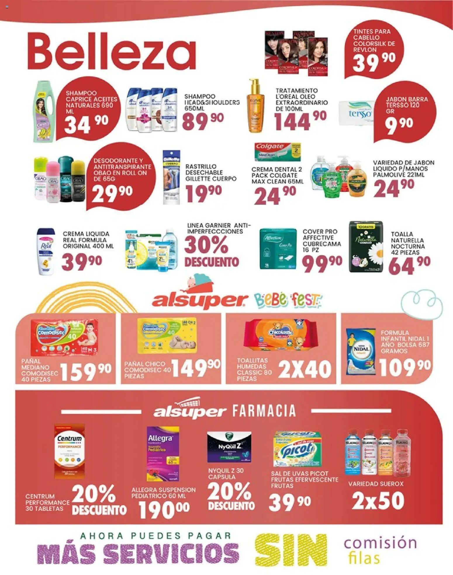 Nuevas ofertas de Alsuper válidas en toda la República Mexicana desde el 24.04.2026. ¡Encuentra las mejores ofertas en Alsuper folleto Calera! | Página: 4 | Productos: Jabón líquido, Bolsa, Toalla, Barra