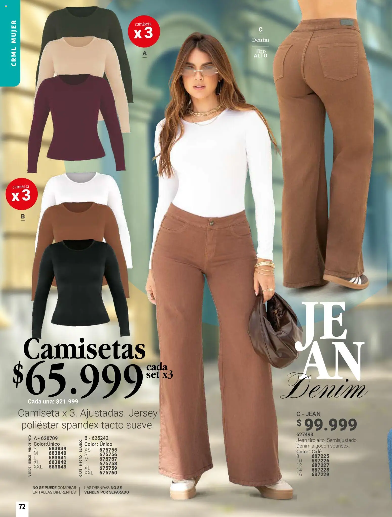 Carmel revista - valida desde el 01.04.2026 | Página: 72 | Productos: Algodón, Jean, Camiseta, Café