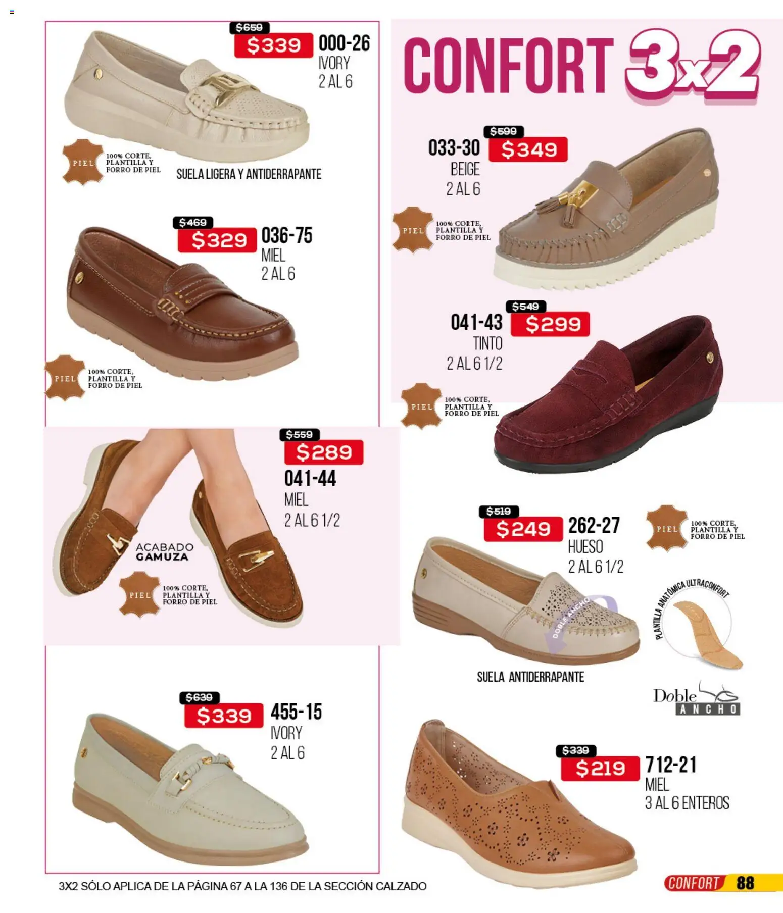 Nuevas ofertas de Cklass válidas en toda la República Mexicana desde el 14.04.2026. ¡Encuentra las mejores ofertas en Cklass catálogo 3X2 Digital Calzado! | Página: 89 | Productos: Gamuza