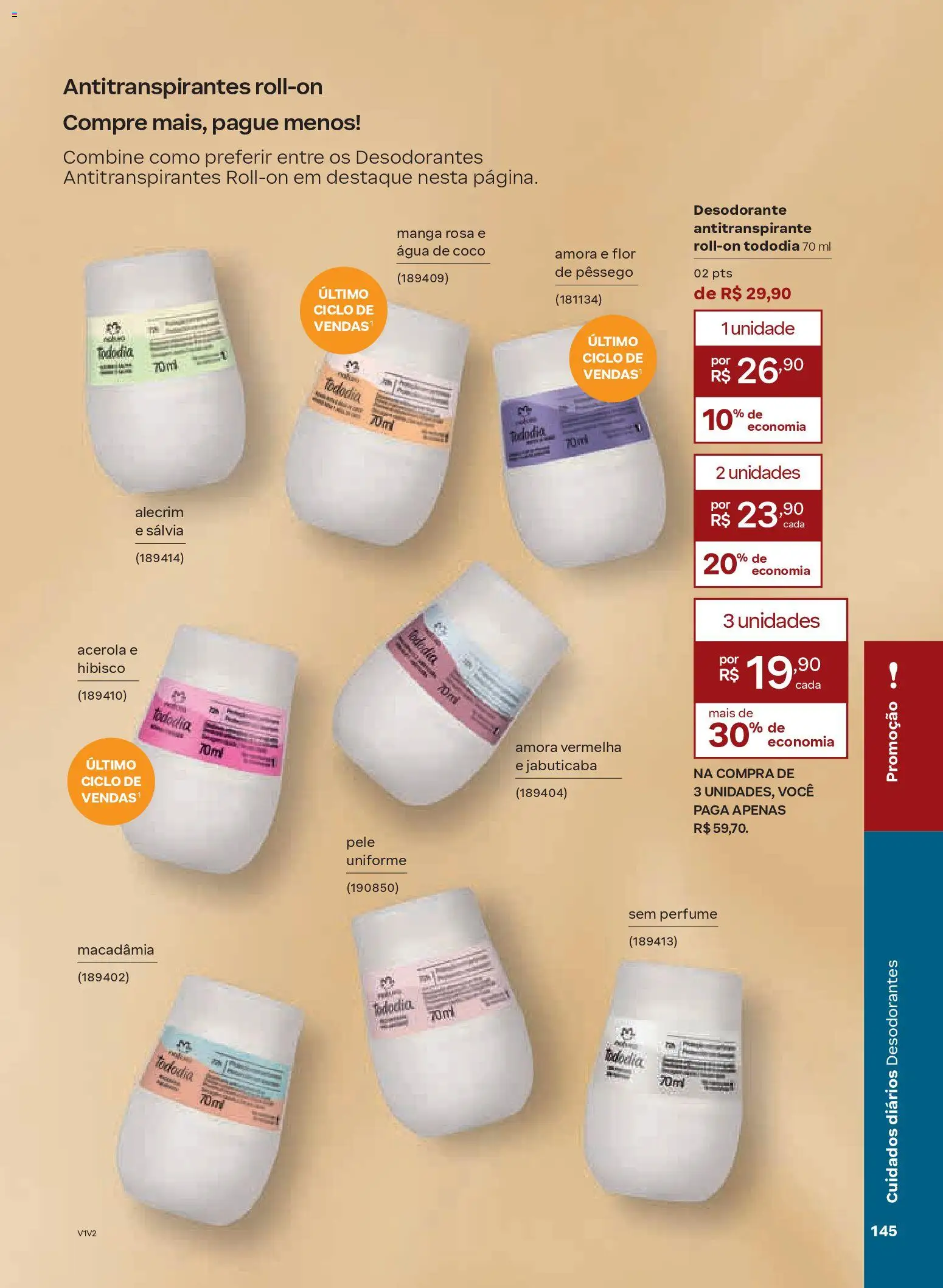 Natura Folheto - válido de 04.02.2026 | Página: 145 | Produtos: Coco, Macadâmia, Água de coco, Desodorante