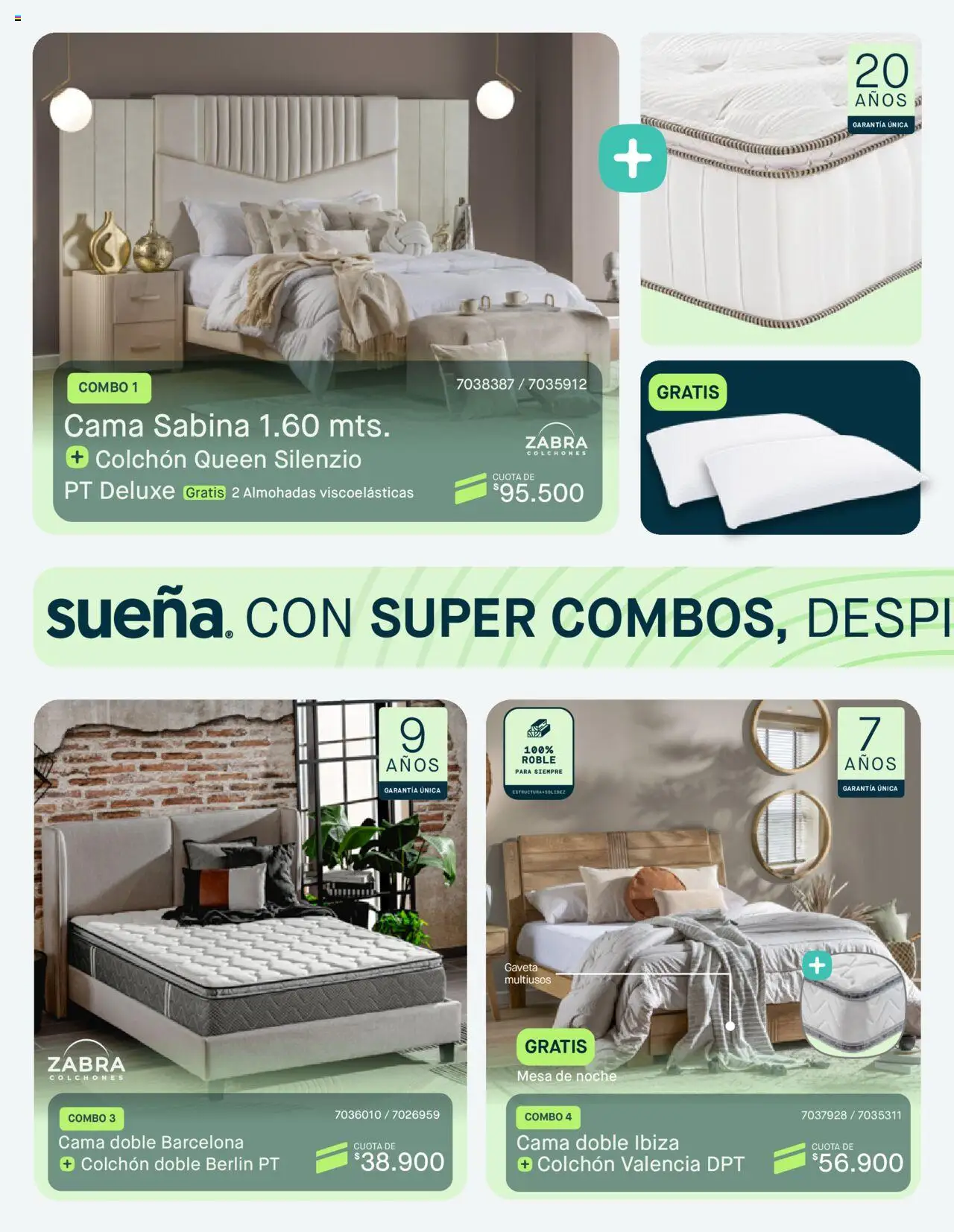 Muebles jamar revista - valida desde el 15.08.2025 | Página: 12 | Productos: Gaveta, Cama, Colchón, Mesa