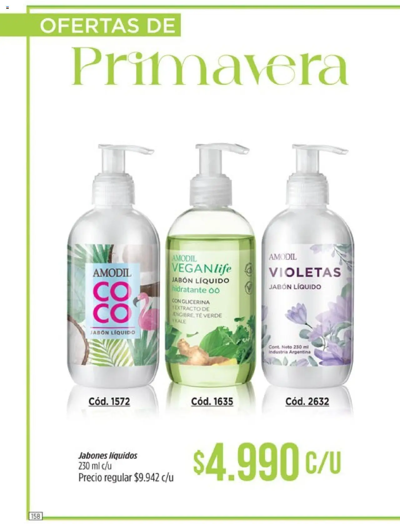 Catálogo Amodil Campaña 14 │ válido desde el 19.08.2025 | Página: 158 | Productos: Jabón líquido, Jabón, Té