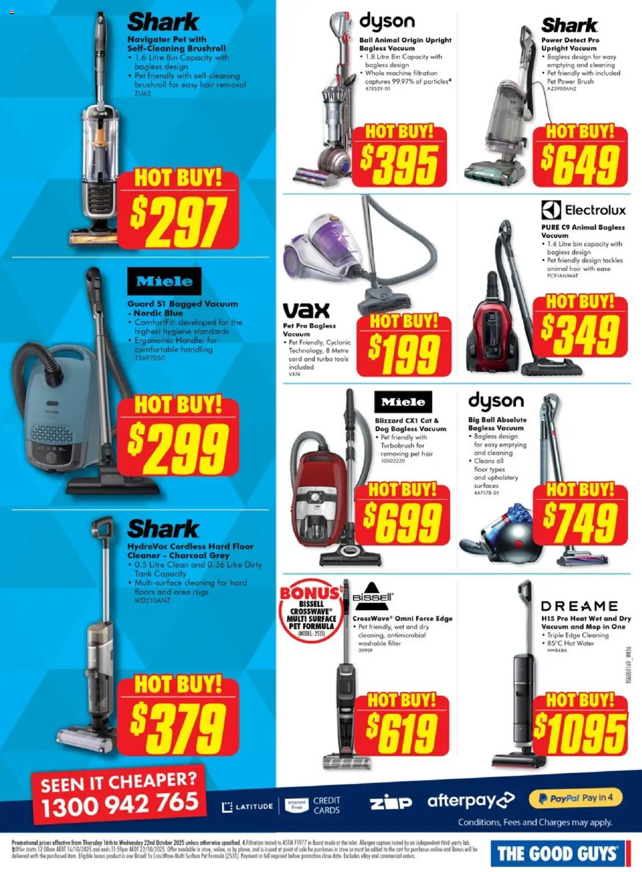 The Good Guys catalogue - valid from 15.10.2025 | Page: 8 | Products: Ergonomic, Cleaner, Water, Rugs