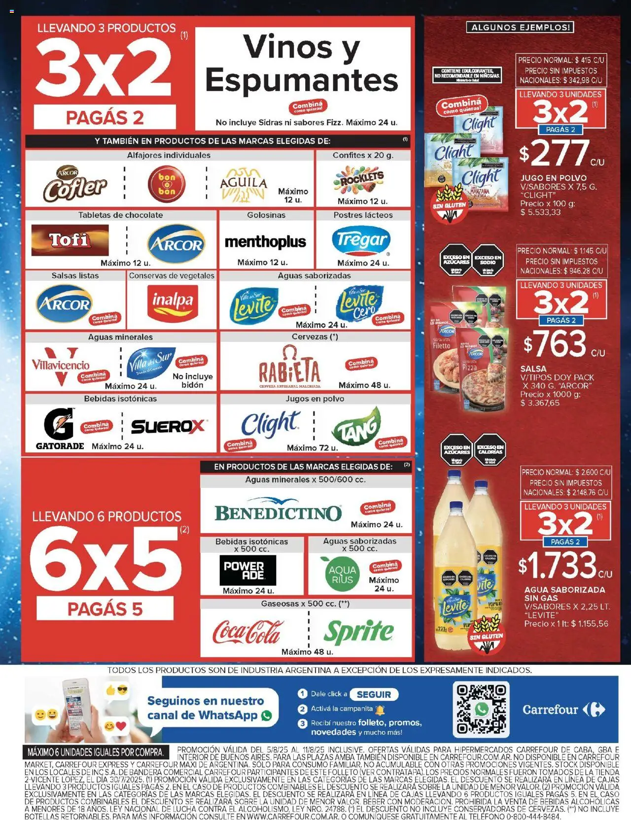 Carrefour ofertas │ válido desde el 05.08.2025 | Página: 5 | Productos: Caso, Sobre, Manzana, Golosinas