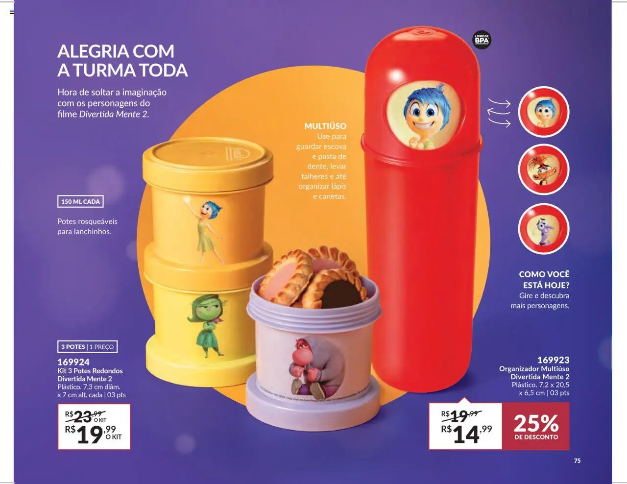 Avon Folheto - válido de 07.10.2025 | Página: 75 | Produtos: Organizador, Escova, Talheres, Potes