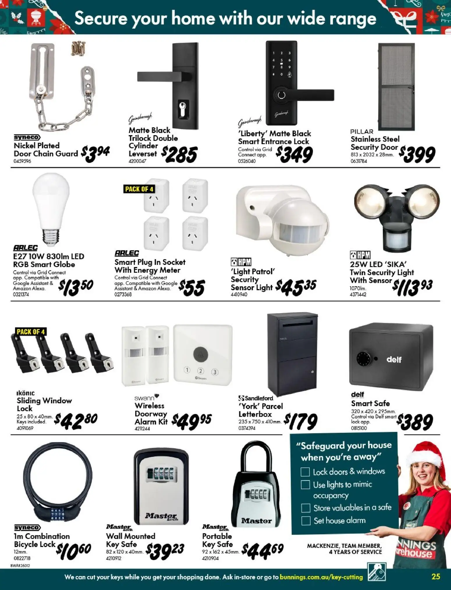 Bunnings Warehouse catalogue - valid from 05.11.2025 | Page: 25 | Products: Light, Window, Portable, Safe