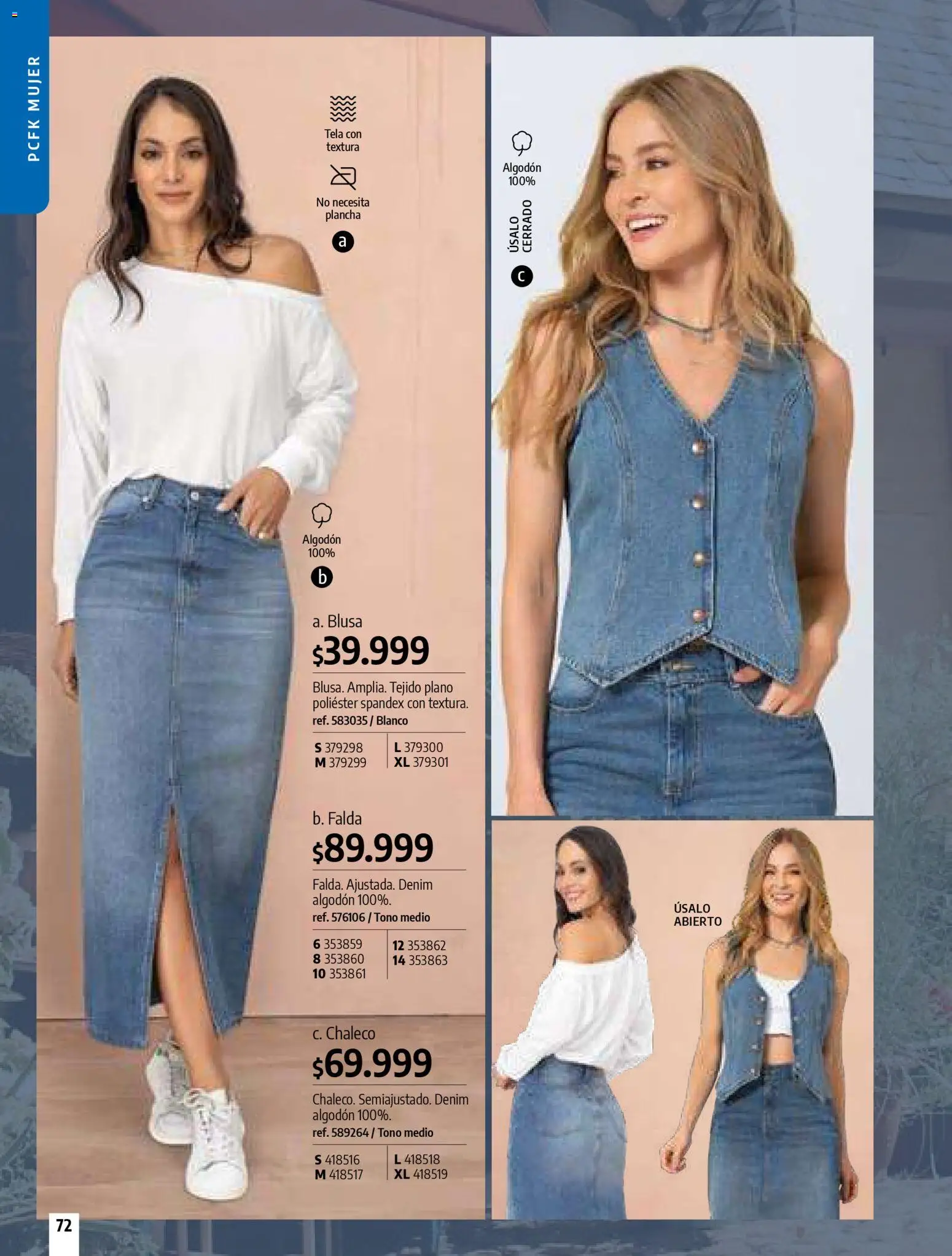 Pacifika revista - valida desde el 24.02.2026 | Página: 74 | Productos: Algodón, Falda, Blusa, Chaleco