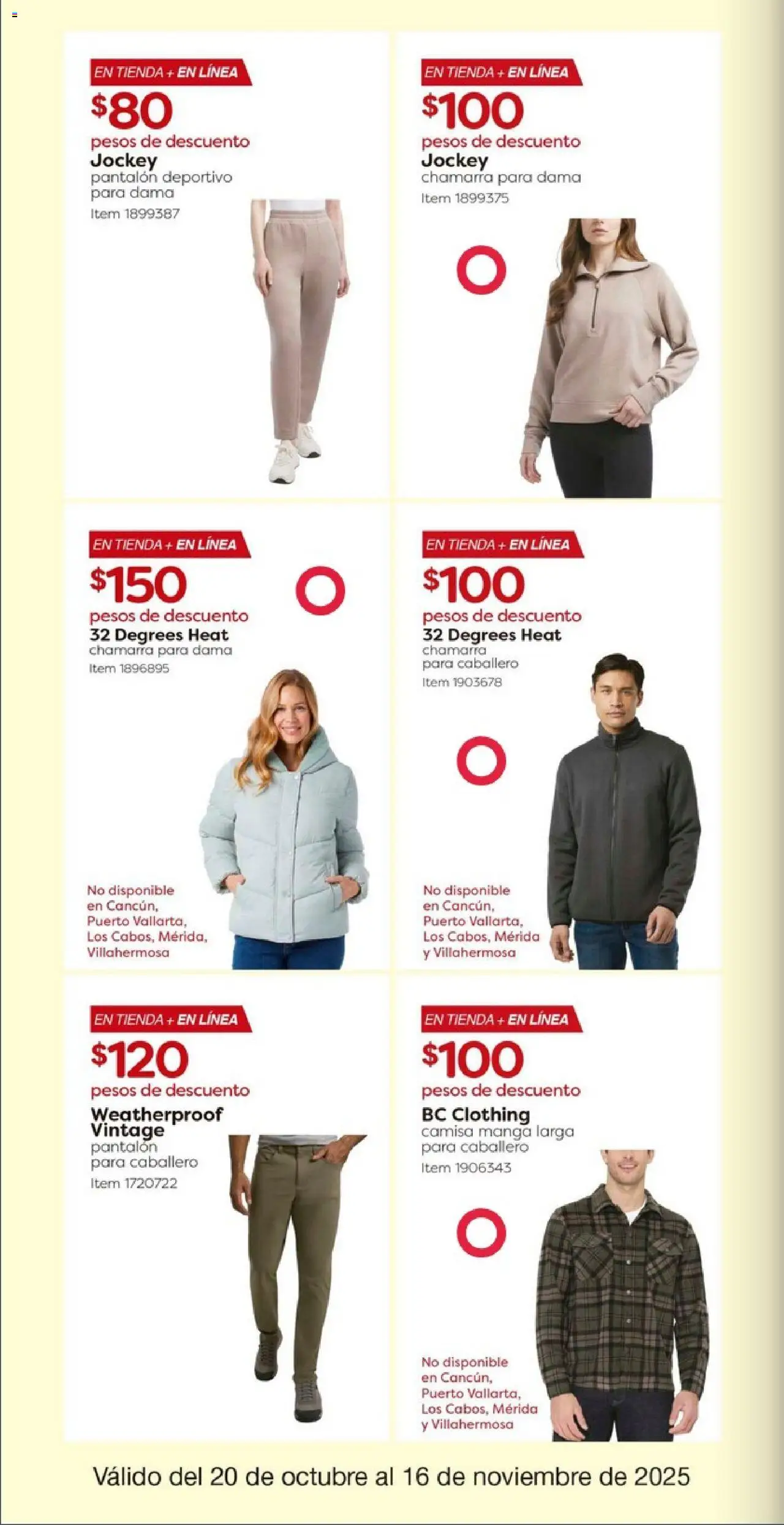 Nuevas ofertas de Costco válidas en toda la República Mexicana desde el 20.10.2025. ¡Encuentra las mejores ofertas en Costco catálogo! | Página: 14 | Productos: Camisa, Chamarra, Manga, Pants