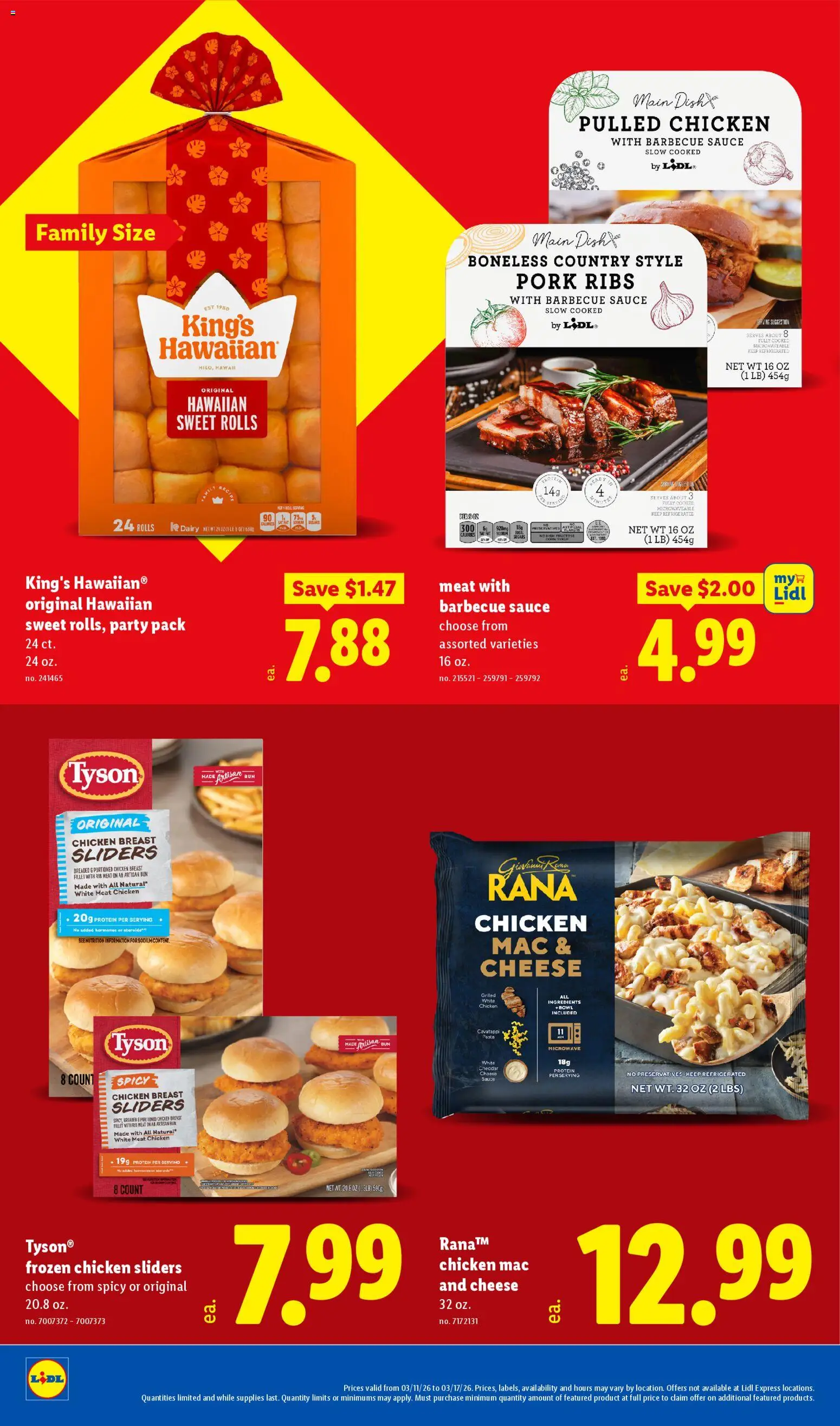 Lidl Weekly Ad - valid from 11.03.2026 | Page: 14 | Products: Corn, Cheese, Pork, Sauce
