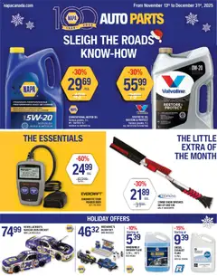 Preview of NAPA Auto Parts weekly flyer from shop NAPA Auto Parts valid from 13.11.2025