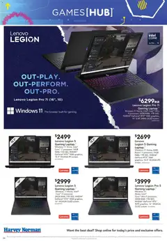Preview of Harvey Norman Hot Deals - valid from 06.03.2026 | Page: 24 | Products: Laptop