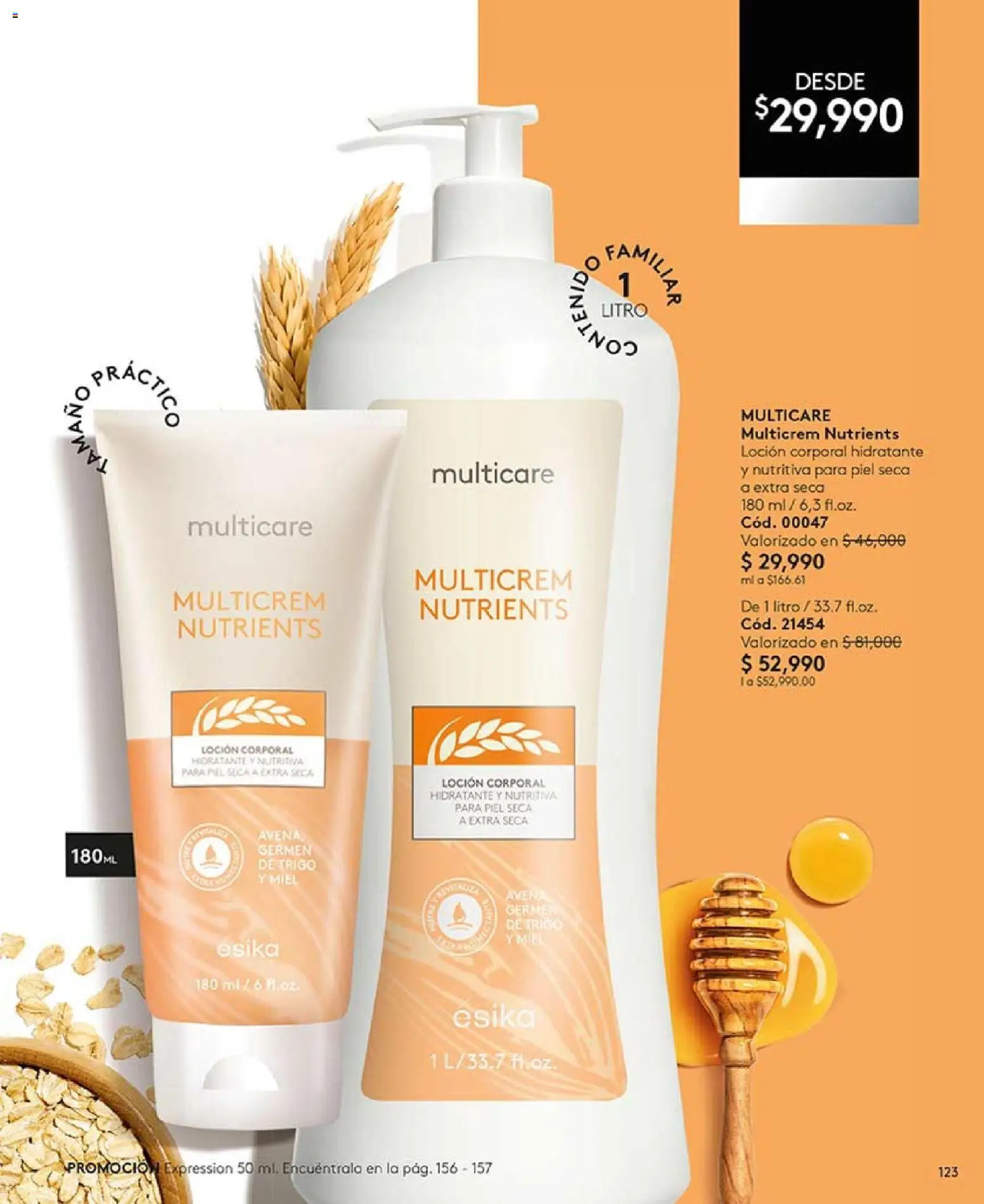 Ésika revista - valida desde el 03.11.2025 | Página: 135 | Productos: Avena, Loción