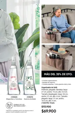 Avon revista - valida desde el 01.09.2025 | Página: 35 | Productos: Bandeja, Bolsa, Sofá, Organizador
