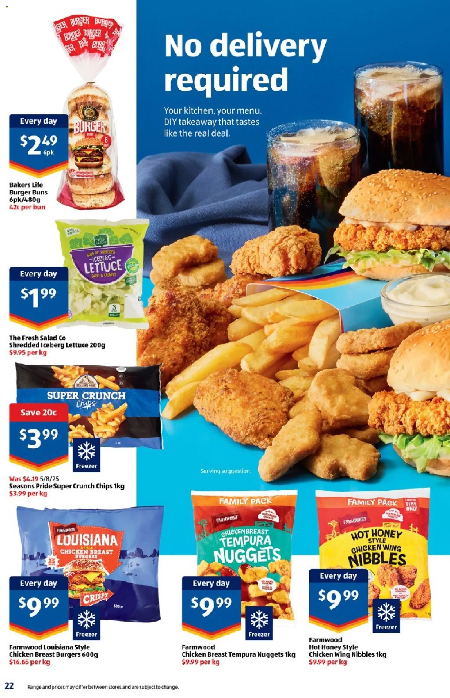 Aldi catalogue - valid from 04.02.2026 | Page: 22 | Products: Honey, Chips, Salad, Freezer